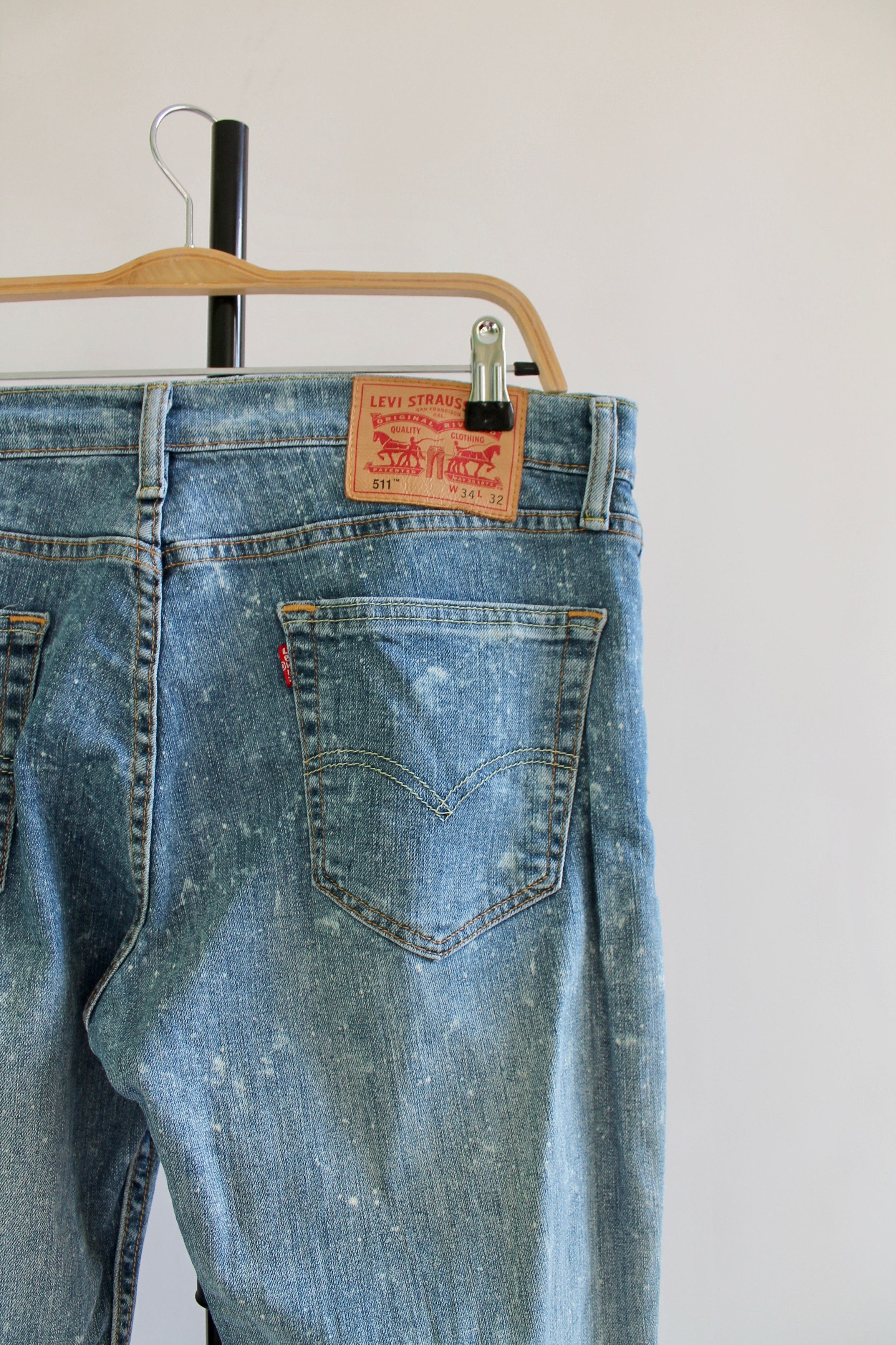 Levi's Levis 511 Washed Stretch Denim Pants w 34 i 32 Size US 34 / EU 50 - 7 Thumbnail