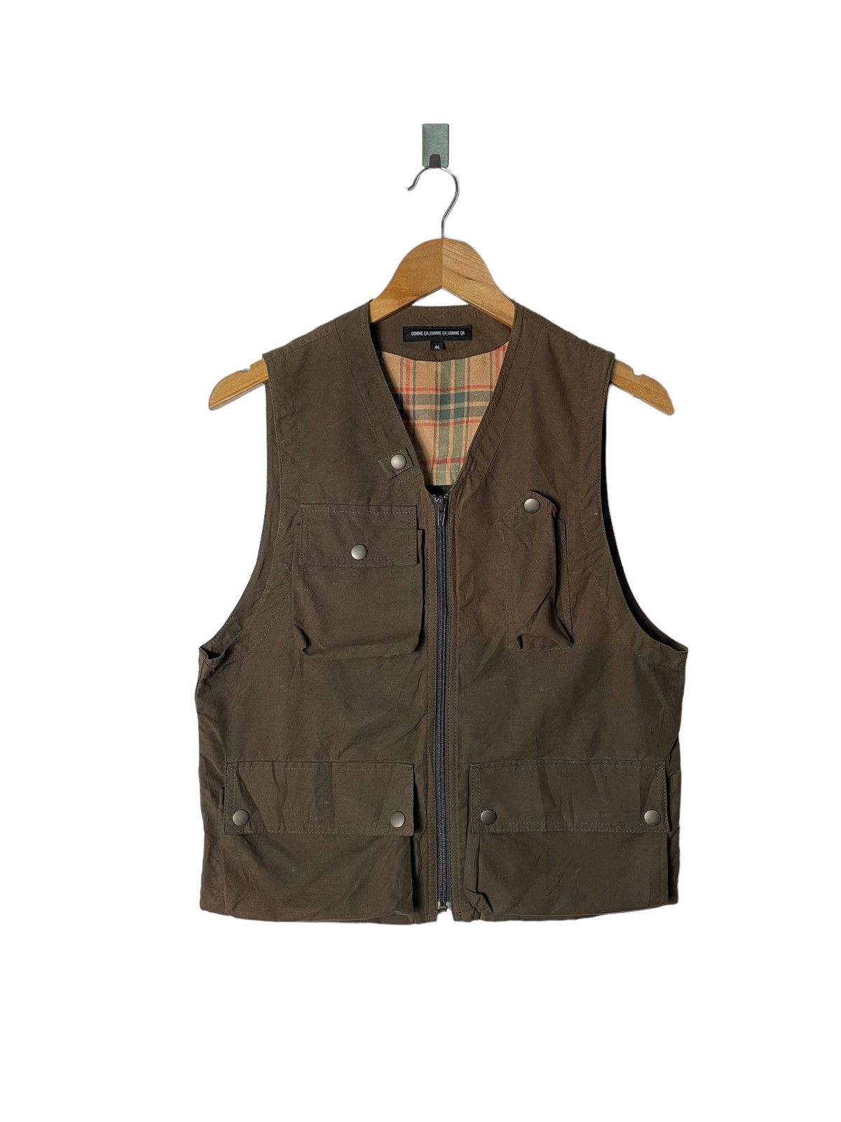 Comme Ca Ism Comme ca ism Brown Multipocket Tactical Vest | Grailed