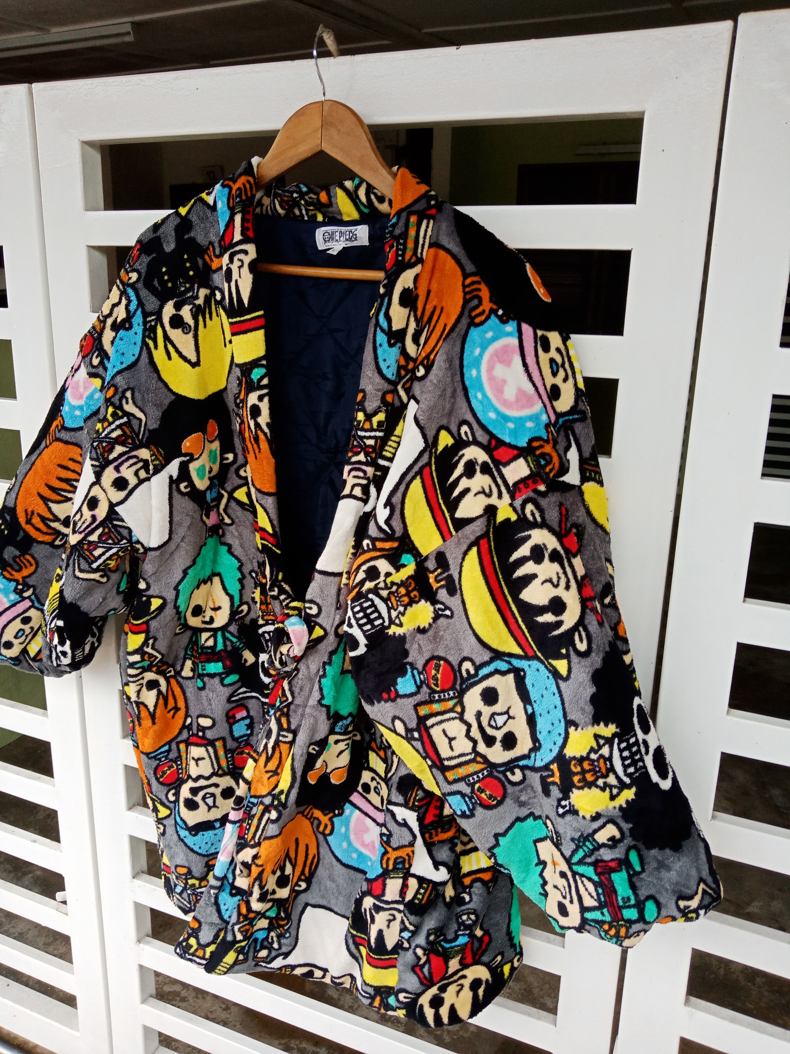 One Piece One Piece Characters Fleece Button Jacket Size US L / EU 52-54 / 3 - 3 Thumbnail