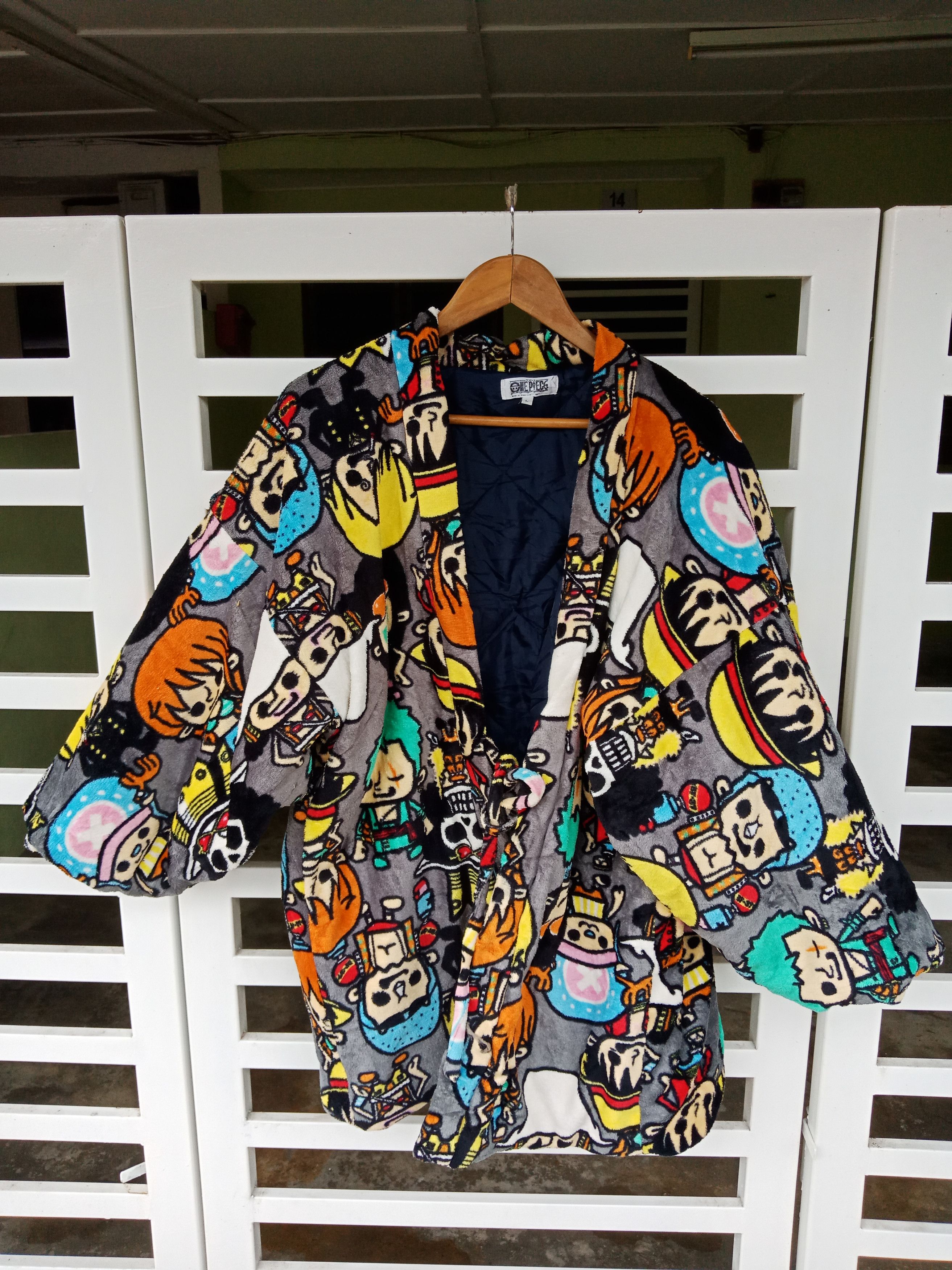 One Piece Characters Fleece Button Jacket