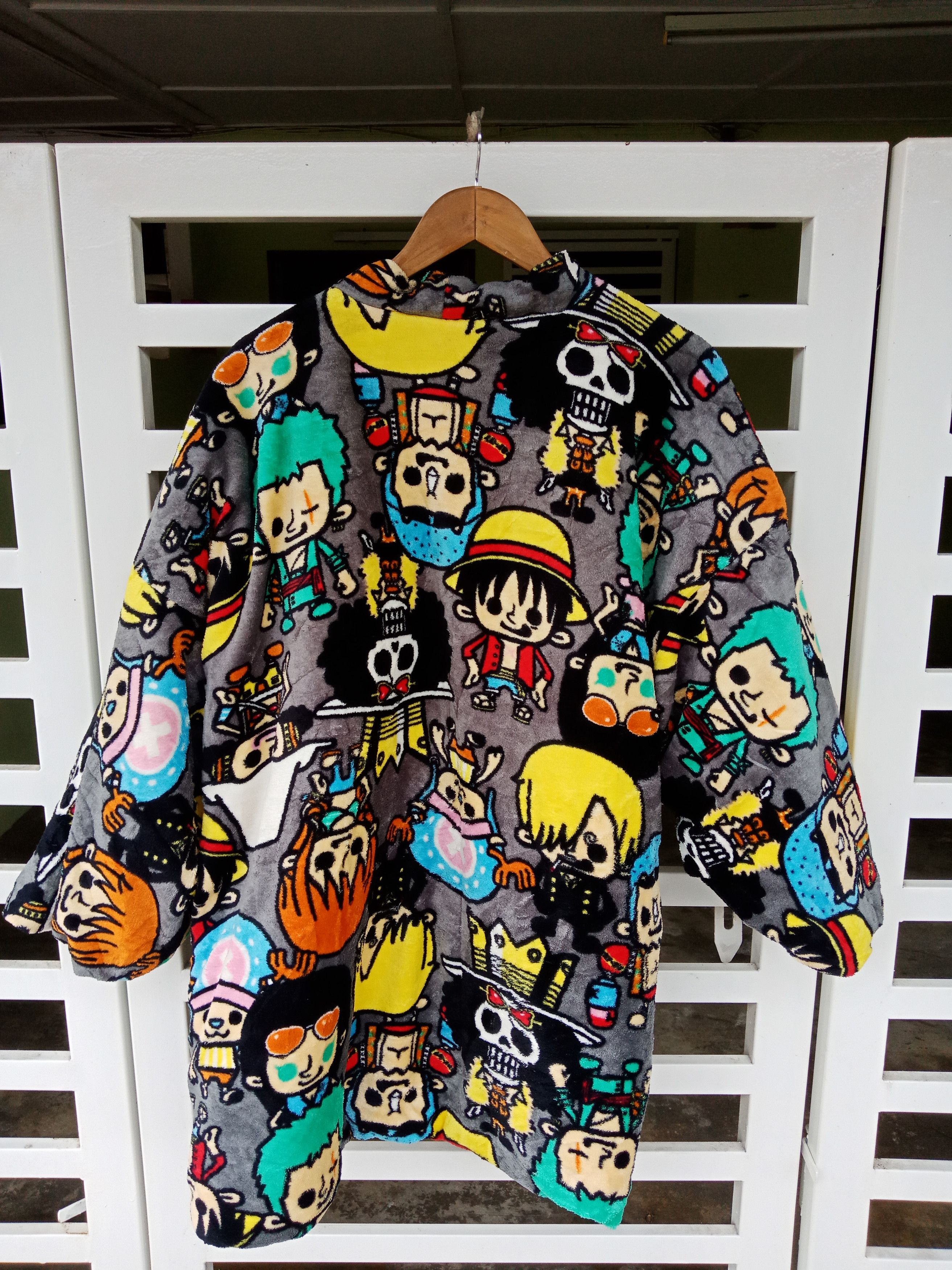 One Piece One Piece Characters Fleece Button Jacket Size US L / EU 52-54 / 3 - 2 Thumbnail
