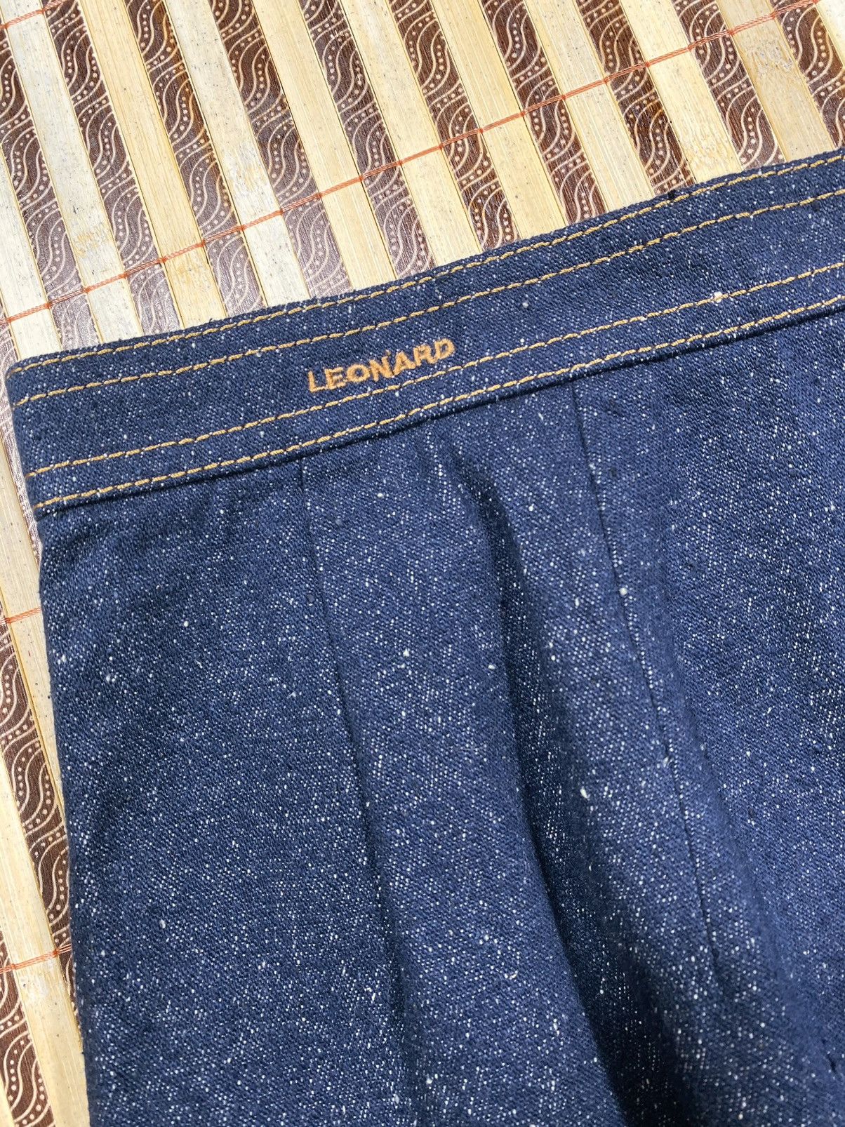 Leonard Paris Denim Midi Skirt By Leonard Paris Size 33" - 3 Thumbnail