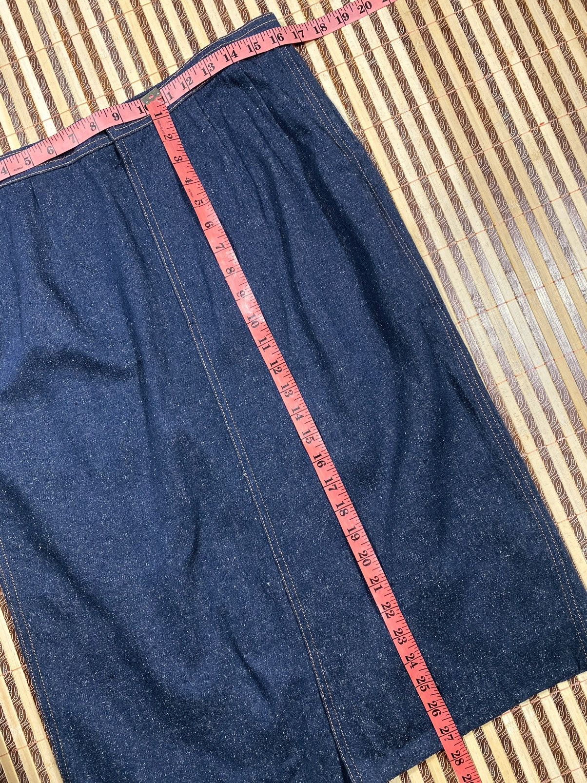 Leonard Paris Denim Midi Skirt By Leonard Paris Size 33" - 4 Thumbnail