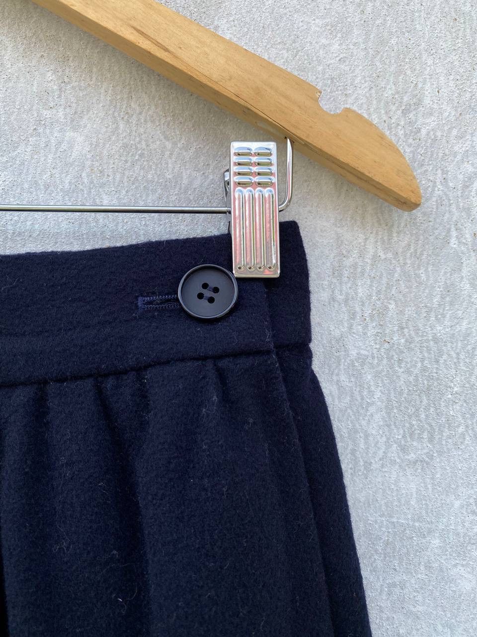 Yves Saint Laurent Minimalist Wool Skirt By Yves Saint Laurent Size 28" / US 6 / IT 42 - 3 Thumbnail