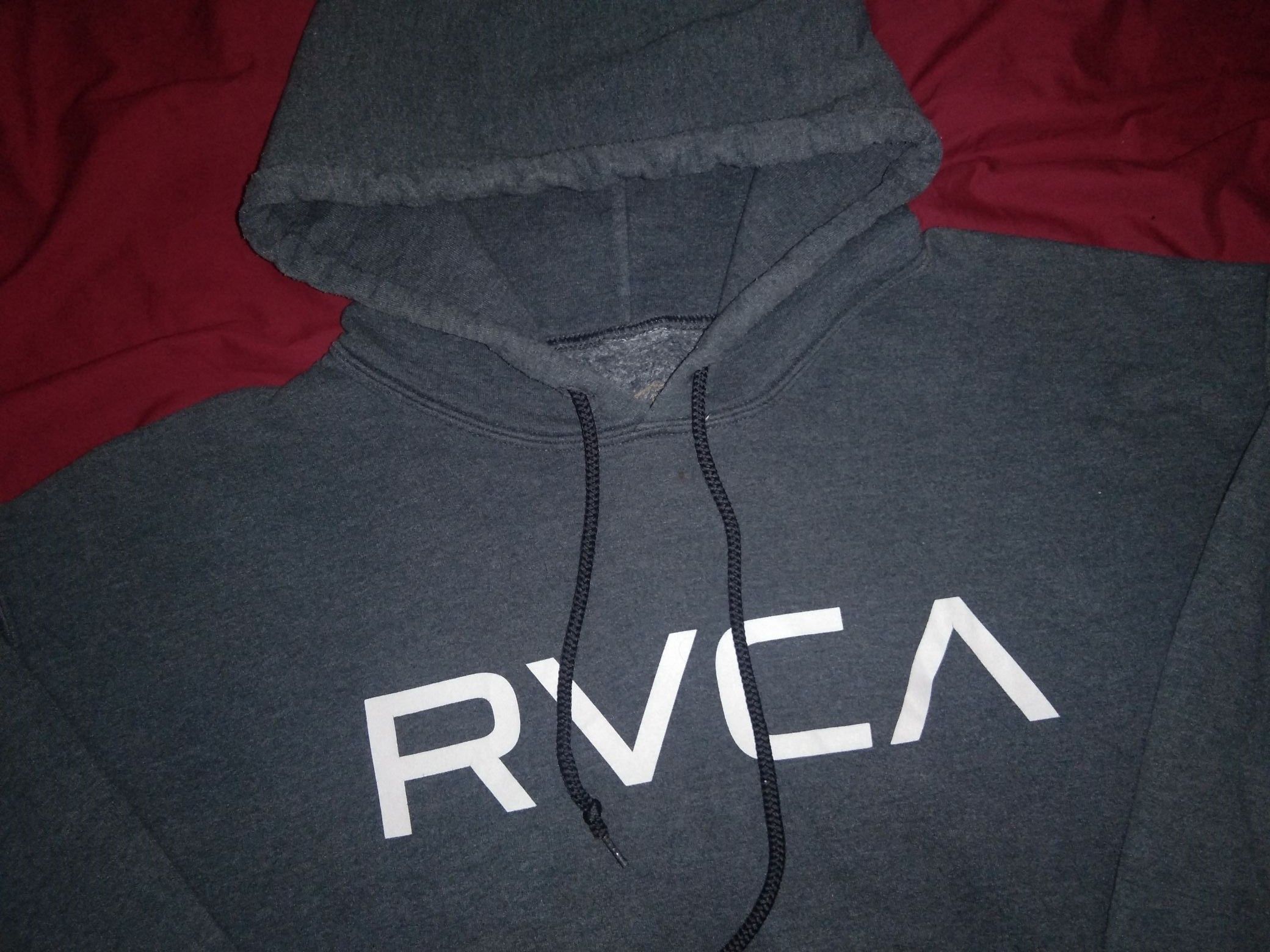 RVCA RVCA hoodie streetwear skate spellout Size US L / EU 52-54 / 3 - 1 Thumbnail