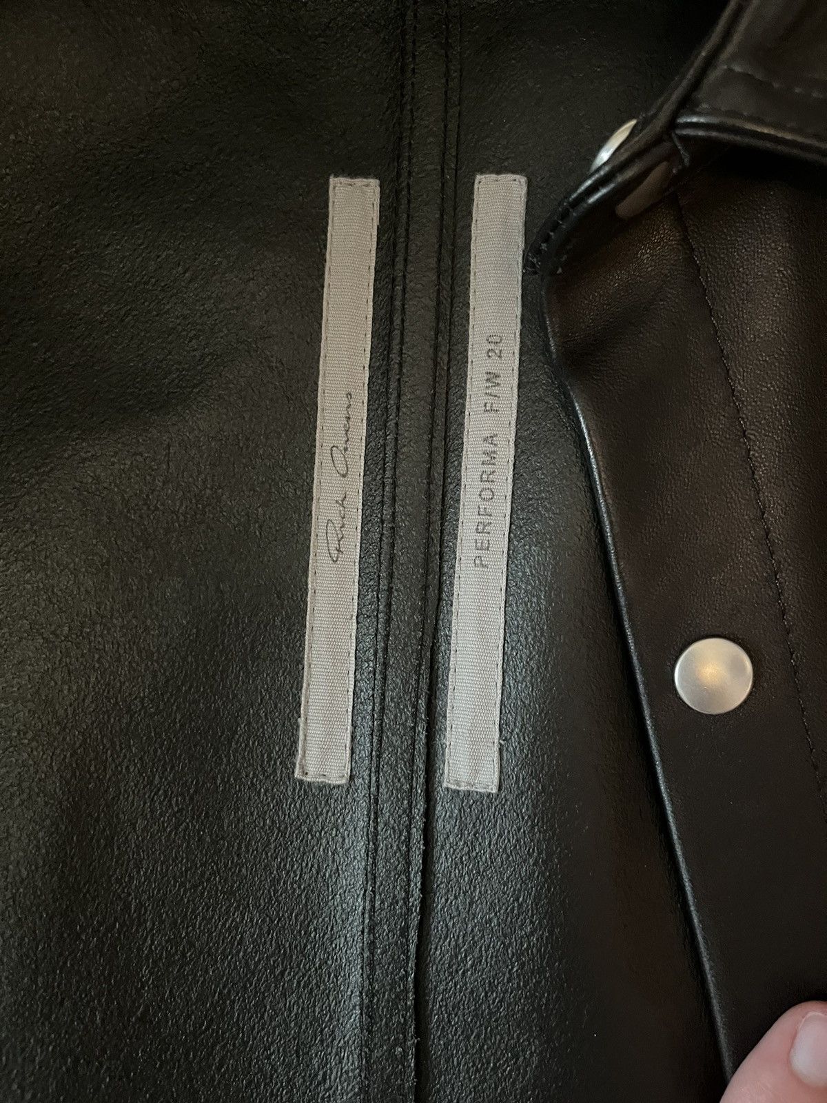 Rick Owens Rick Owens Black Leather Shirt/Jacket Size US S / EU 44-46 / 1 - 5 Thumbnail