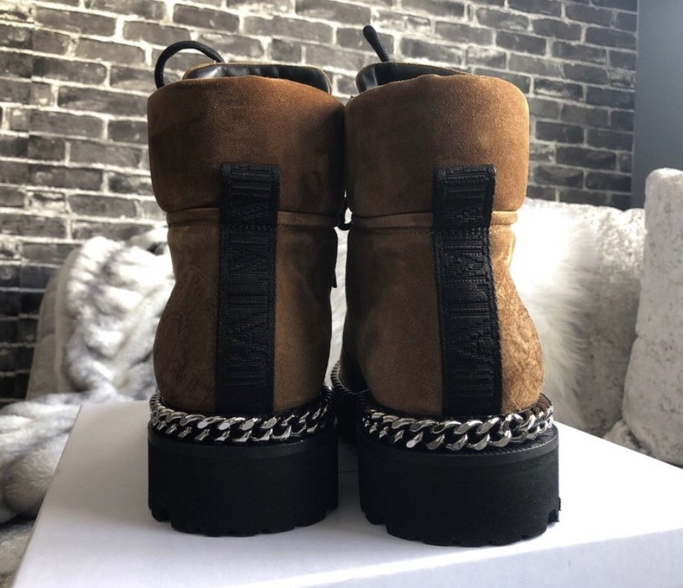 Balmain Balmain Military Boots with chain hardware detailing Size US 8 / EU 41 - 7 Thumbnail