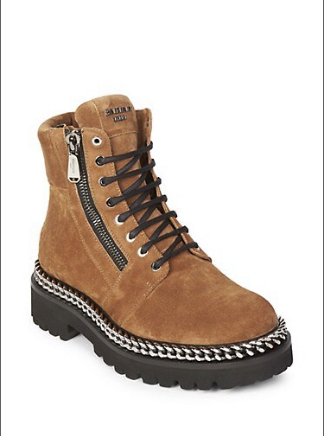 Balmain Balmain Military Boots with chain hardware detailing Size US 8 / EU 41 - 2 Thumbnail