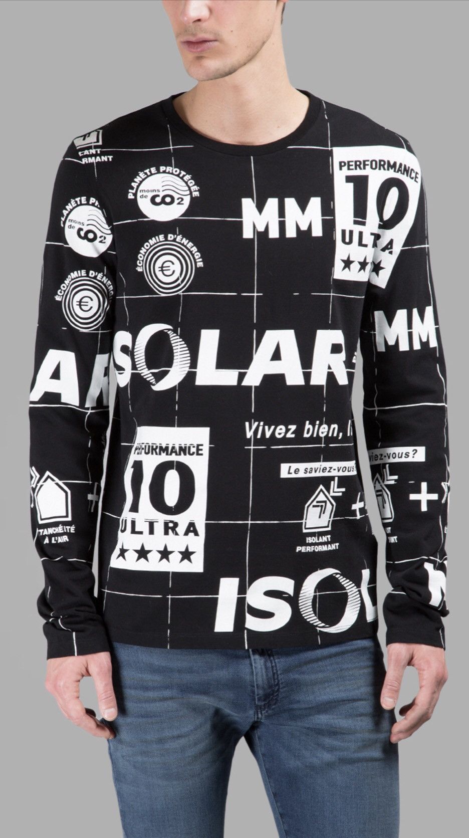 Maison Margiela Size 48/M Maison Margiela Long sleeve T-shirt/white print Size US M / EU 48-50 / 2 - 3 Thumbnail