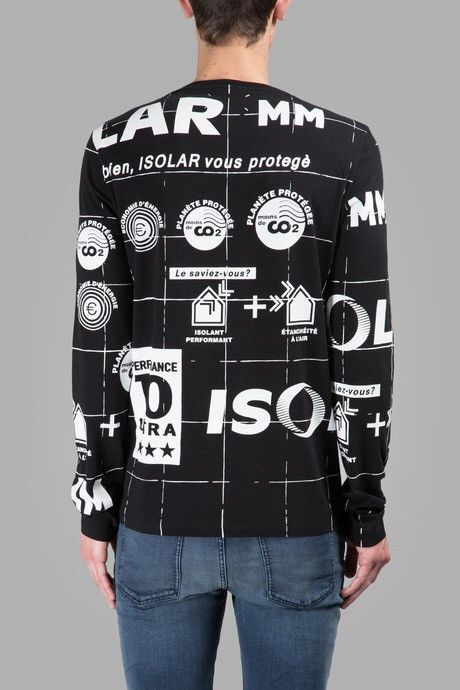 Maison Margiela Size 48/M Maison Margiela Long sleeve T-shirt/white print Size US M / EU 48-50 / 2 - 4 Thumbnail