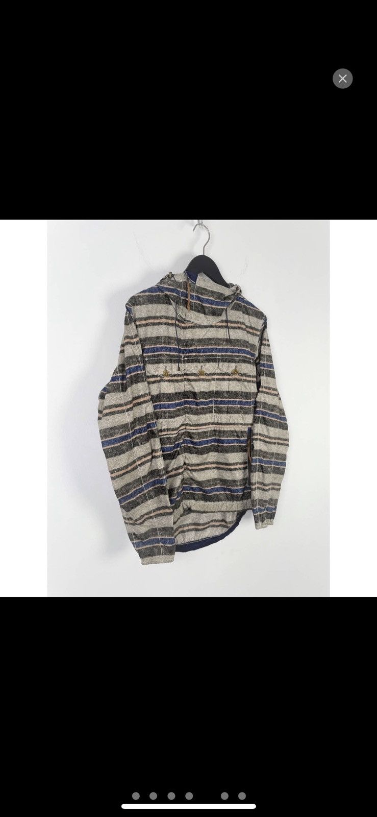 Nanamica FW2011 Pertex Wind Asymmetric Zip Parka Blanket Print Size US M / EU 48-50 / 2 - 3 Thumbnail