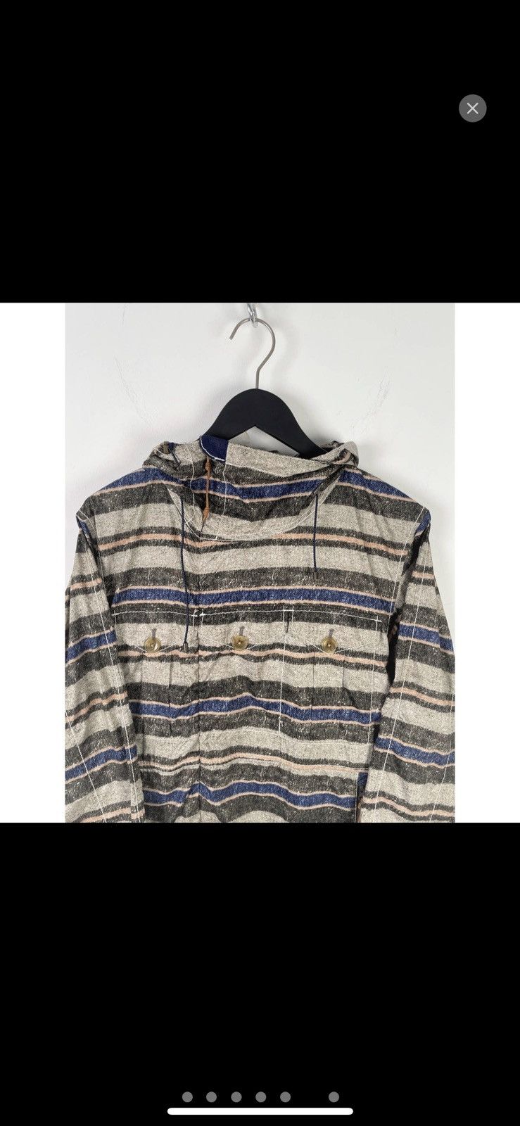 Nanamica FW2011 Pertex Wind Asymmetric Zip Parka Blanket Print Size US M / EU 48-50 / 2 - 2 Thumbnail