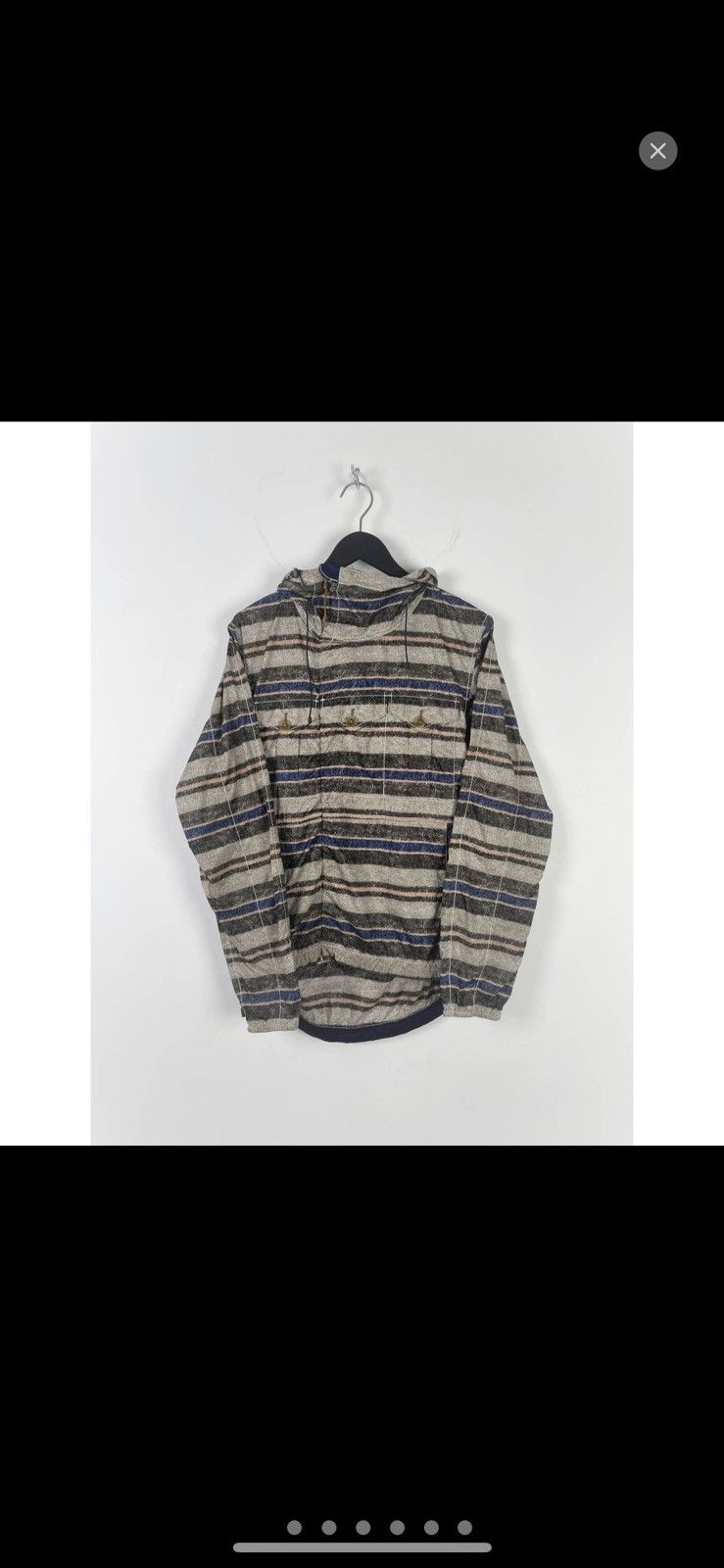 Nanamica FW2011 Pertex Wind Asymmetric Zip Parka Blanket Print Size US M / EU 48-50 / 2 - 1 Thumbnail