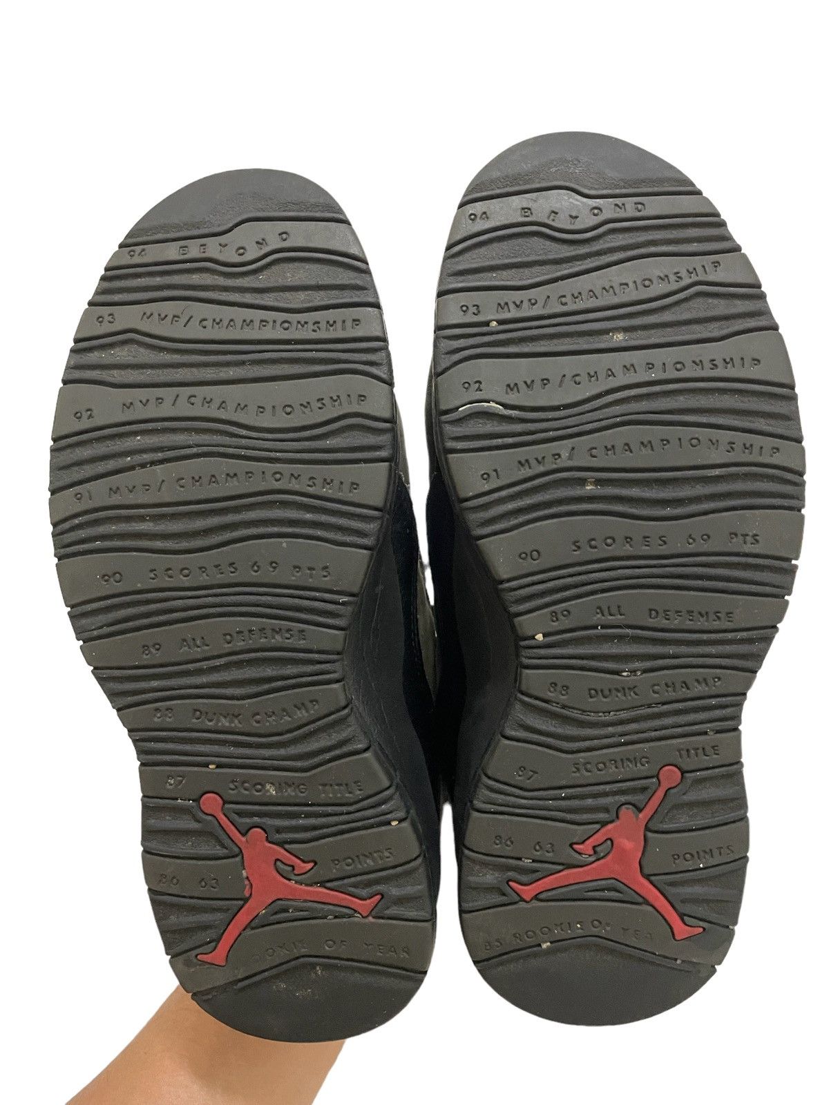 Nike Vintage Air Jordan 10 'X' OG 1994 Black Shadow Red Size US 6.5 / EU 39-40 - 14 Thumbnail