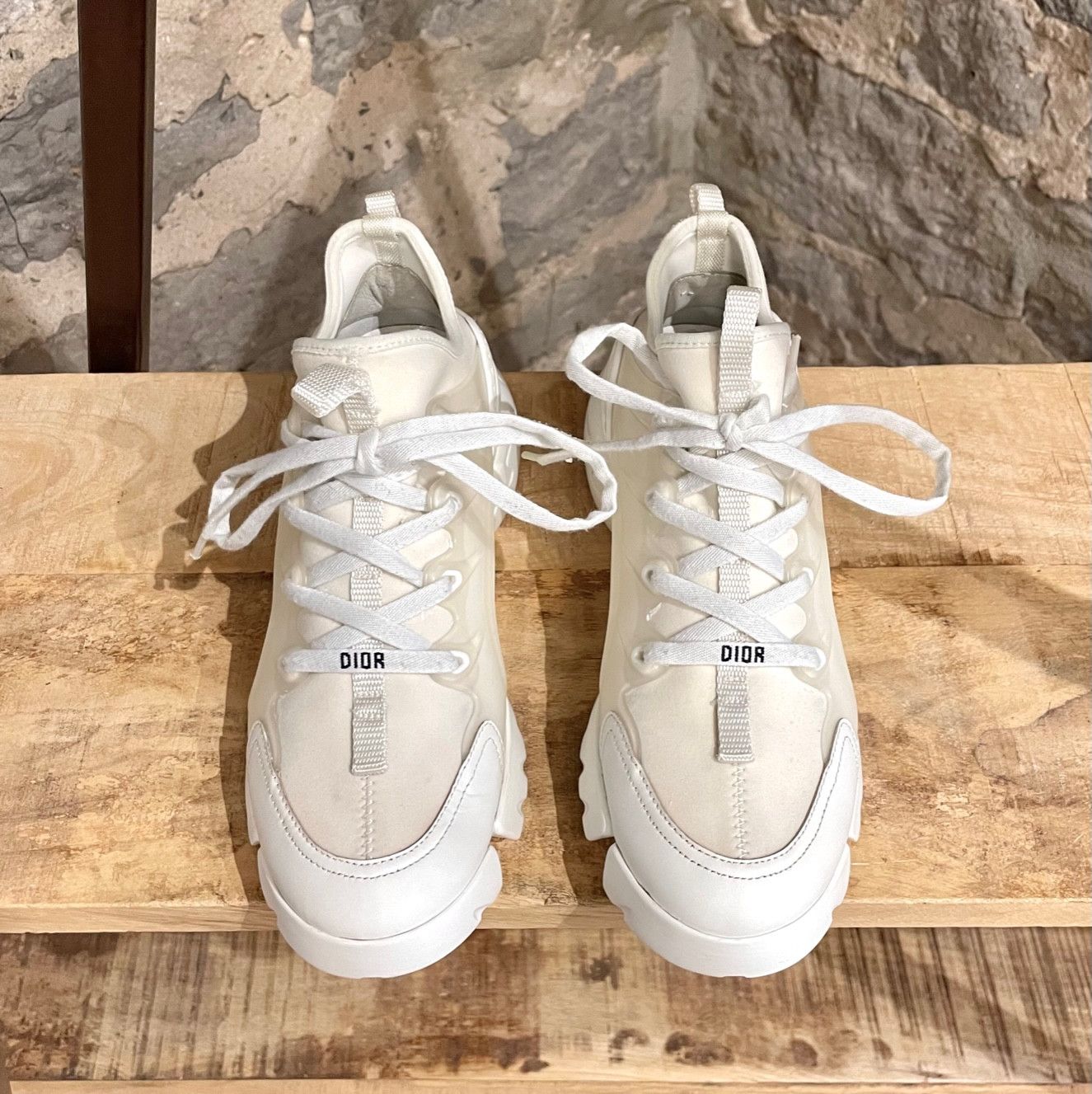 Dior Dior White D-Connect Sneakers Size US 7 / IT 37 - 2 Thumbnail