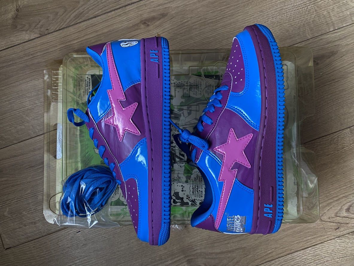 Bape Marvel Comics Nigo 2005 silver surfer marvel x bapesta Grailed