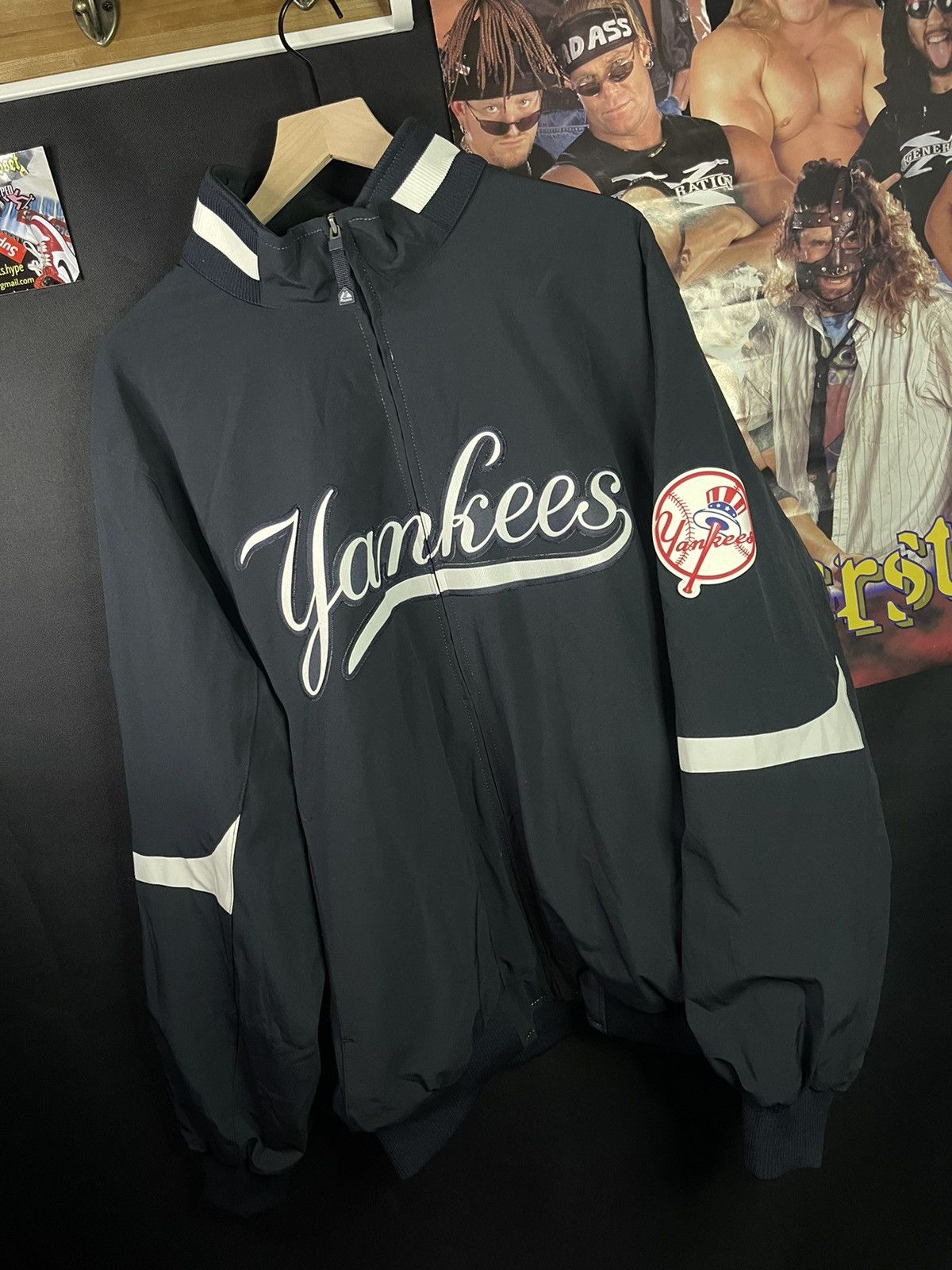 MLB Maillot De Baseball Gris New York Yankees MAJESTIC