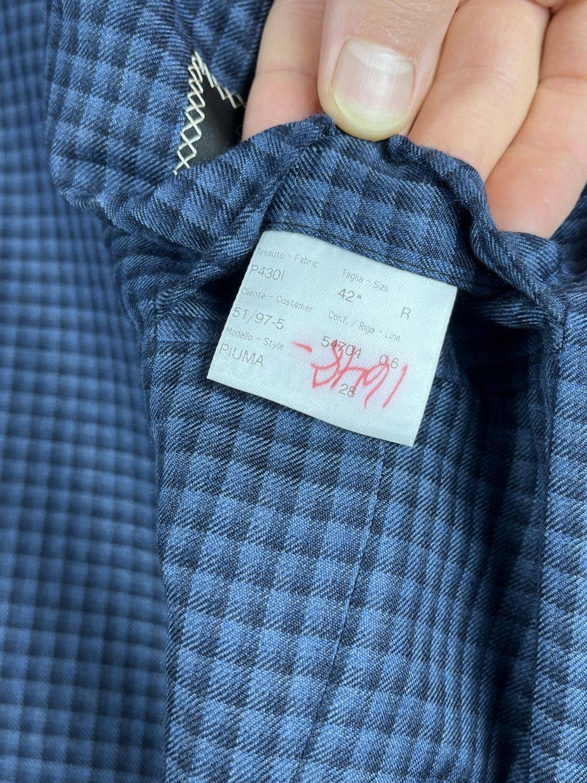 Brioni Brioni Piuma Cashmere Silk Check Blazer Sport Coat Size 42 R Size 42R - 14 Thumbnail