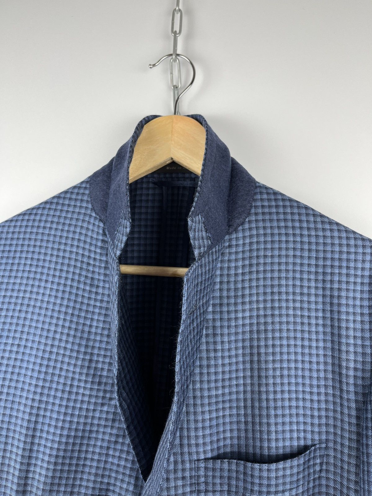 Brioni Brioni Piuma Cashmere Silk Check Blazer Sport Coat Size 42 R Size 42R - 8 Thumbnail