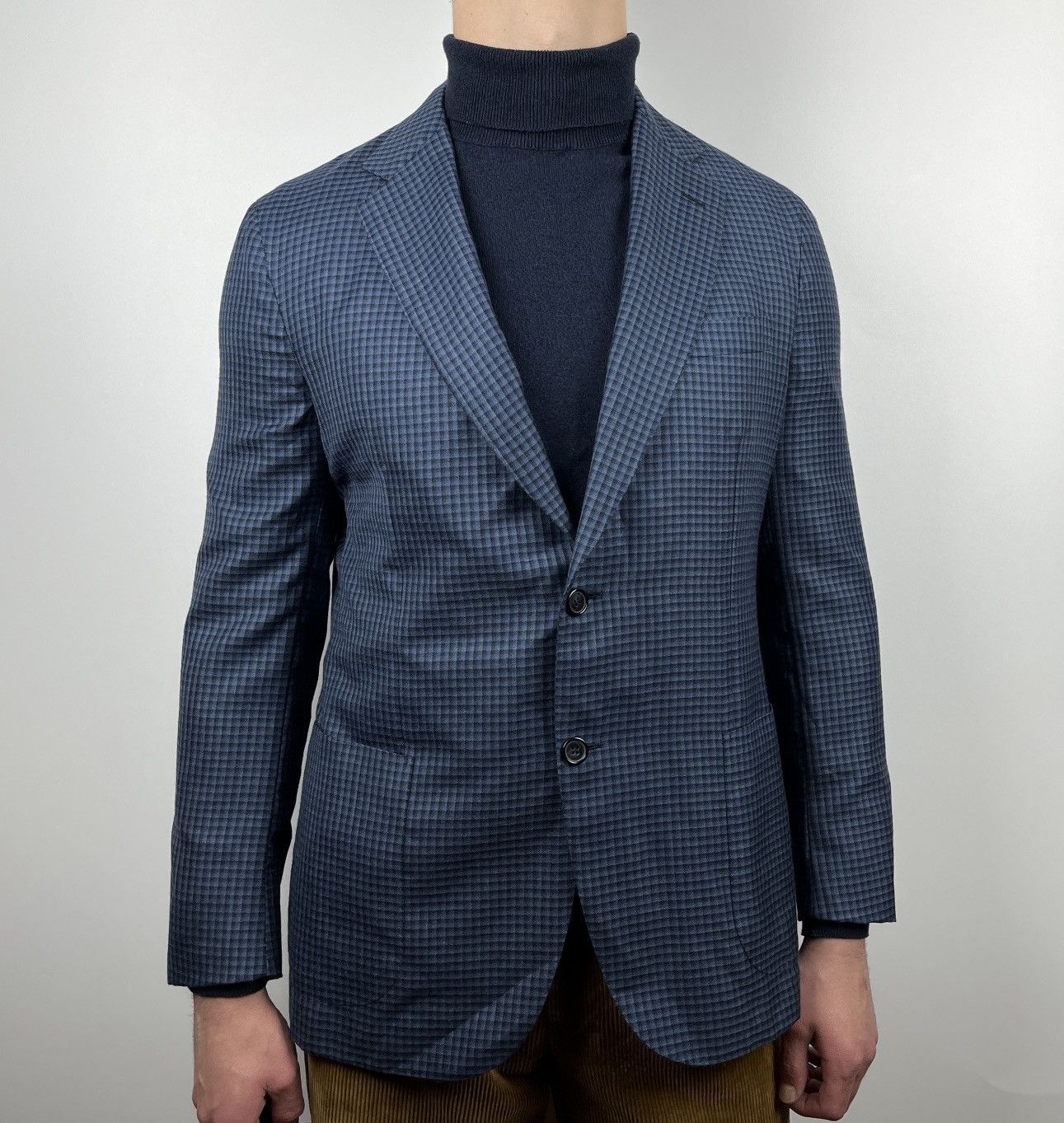 Brioni Brioni Piuma Cashmere Silk Check Blazer Sport Coat Size 42 R Size 42R - 1 Thumbnail