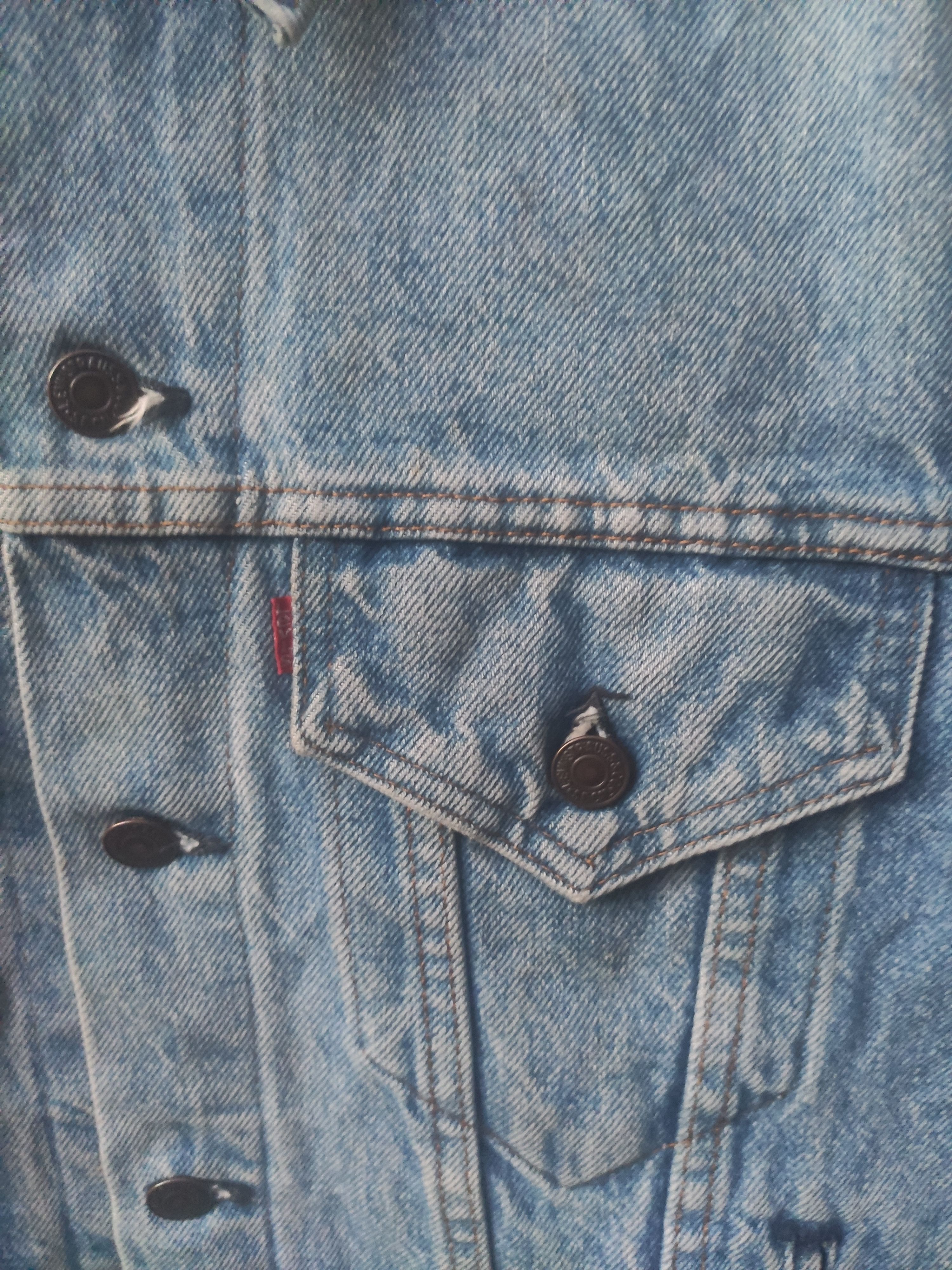 Levi's Vintage Clothing Vintage 90s Vintage Levis Denim Jacket Trucker Sun faded Size US M / EU 48-50 / 2 - 6 Thumbnail