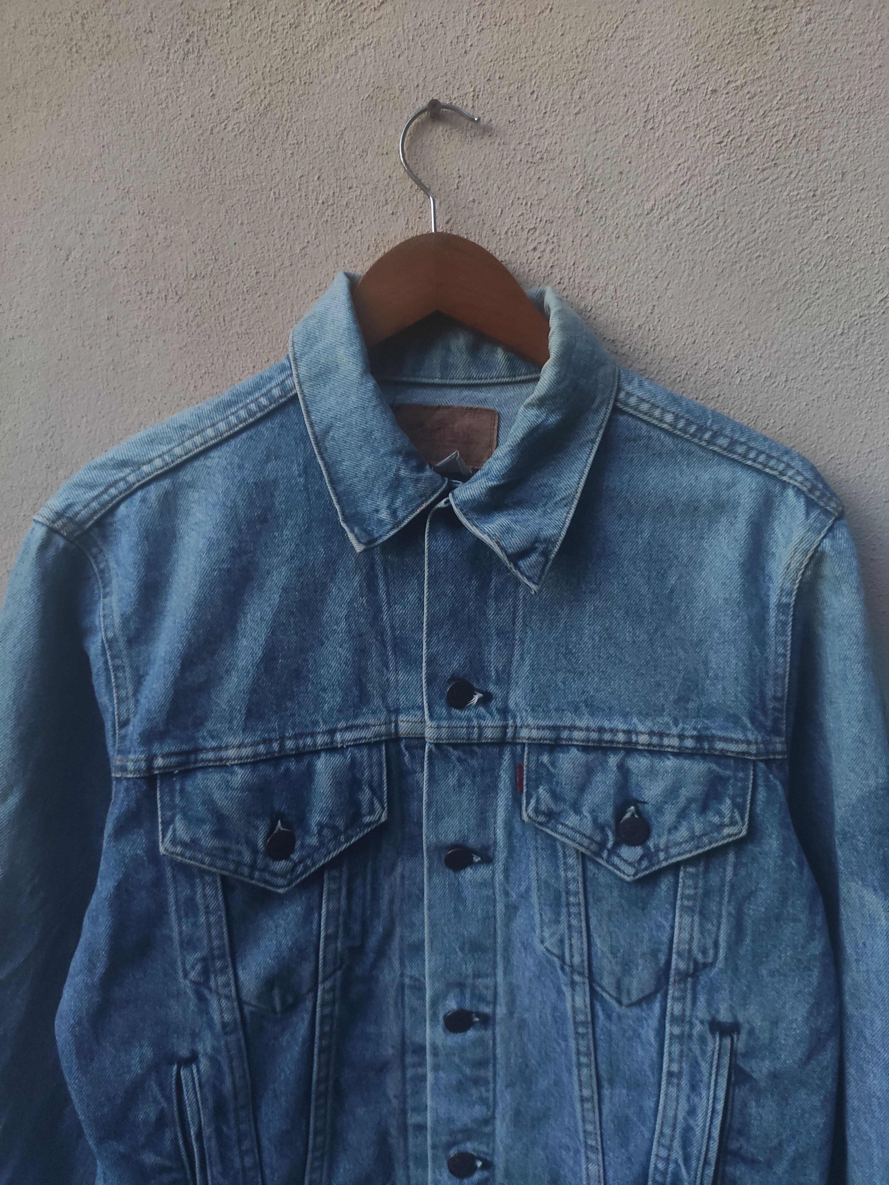Levi's Vintage Clothing Vintage 90s Vintage Levis Denim Jacket Trucker Sun faded Size US M / EU 48-50 / 2 - 2 Thumbnail