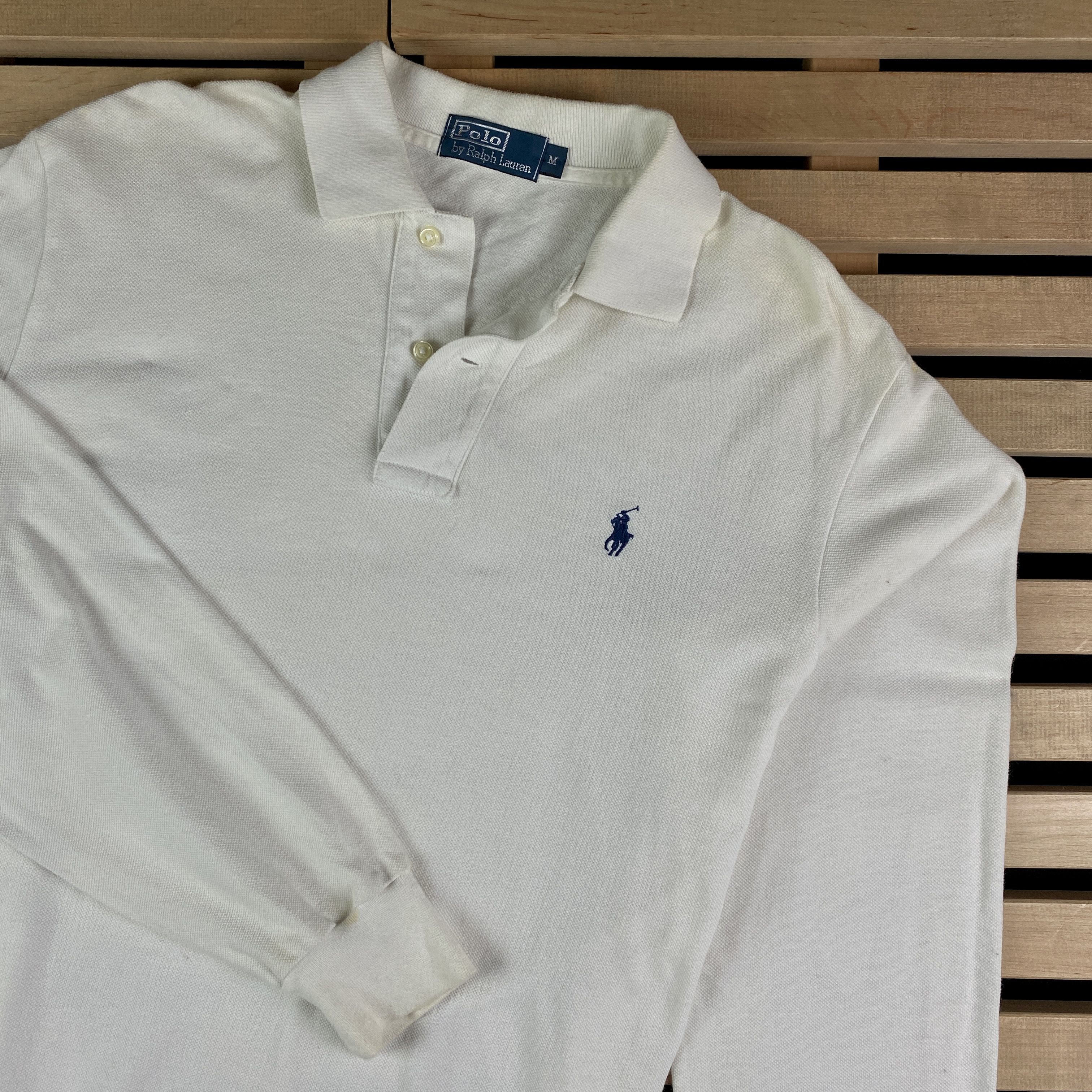 Polo Ralph Lauren × Ralph Lauren × Vintage Mens Polo Ralph Lauren Vintage Long Sleeve Size M Size US M / EU 48-50 / 2 - 2 Thumbnail