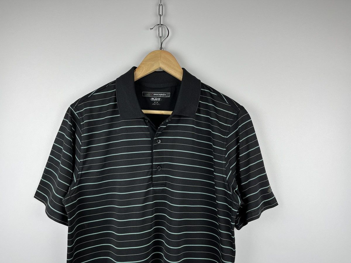 Greg Norman Men's Greg Norman Play Dry Golf Striped Polo T-shirt Size US M / EU 48-50 / 2 - 1 Thumbnail