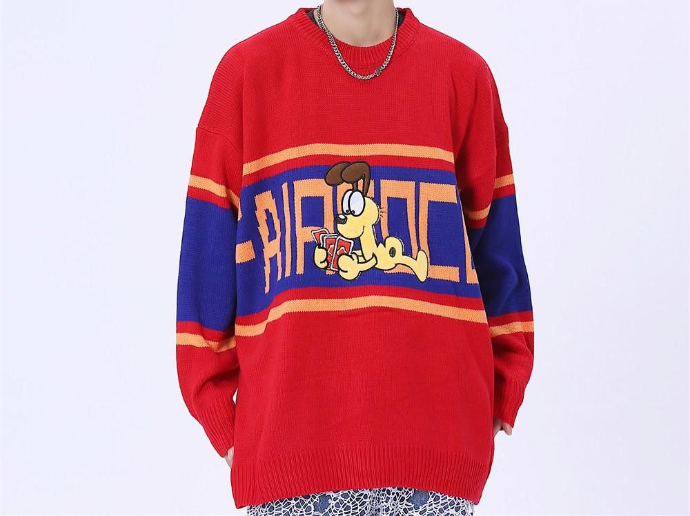 Coloured Cable Knit Sweater Graphic Knit Sweater Grailed
