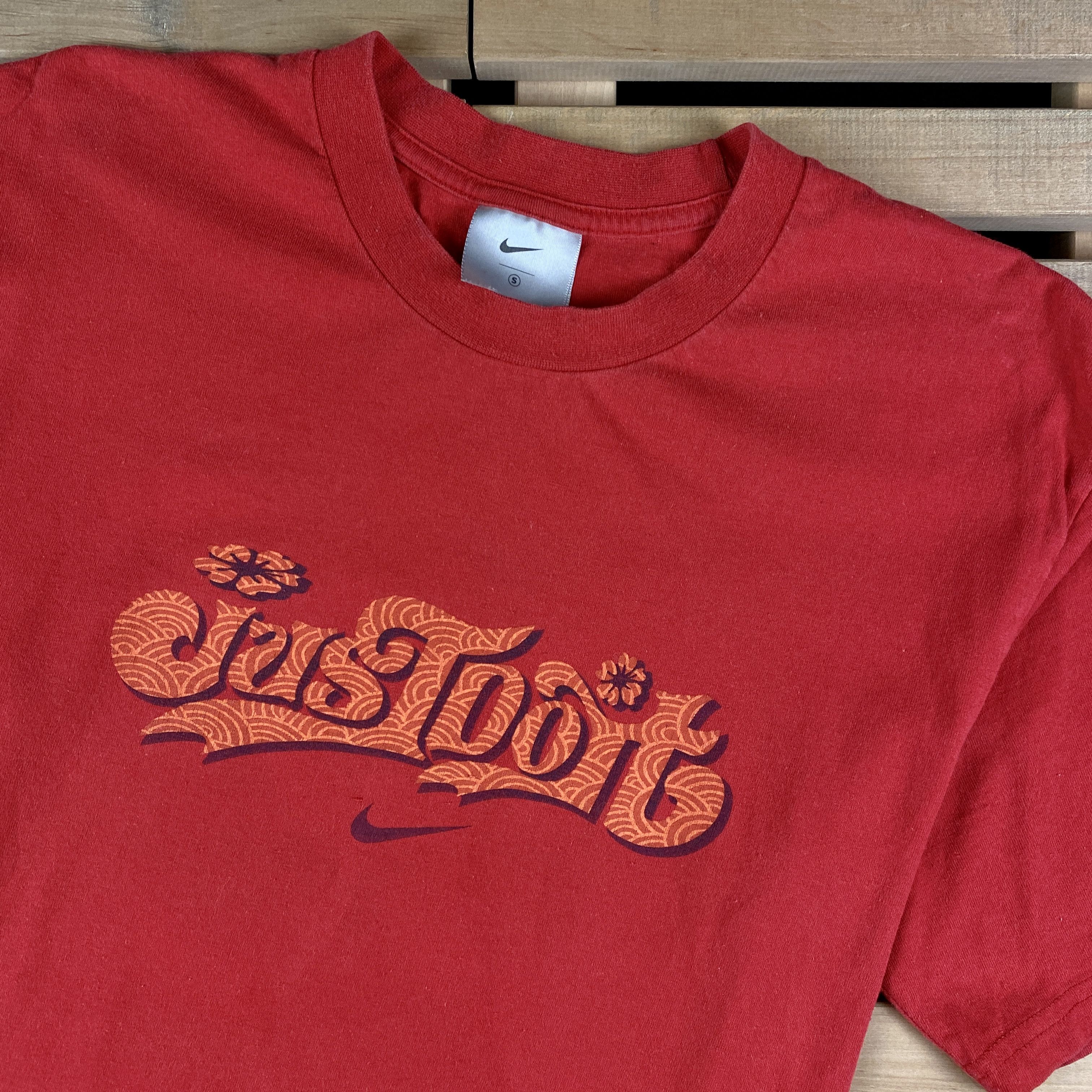 Nike × Vintage Mens T Shirt Nike Just Do It Vintage Size S Big Logo Size US S / EU 44-46 / 1 - 2 Thumbnail