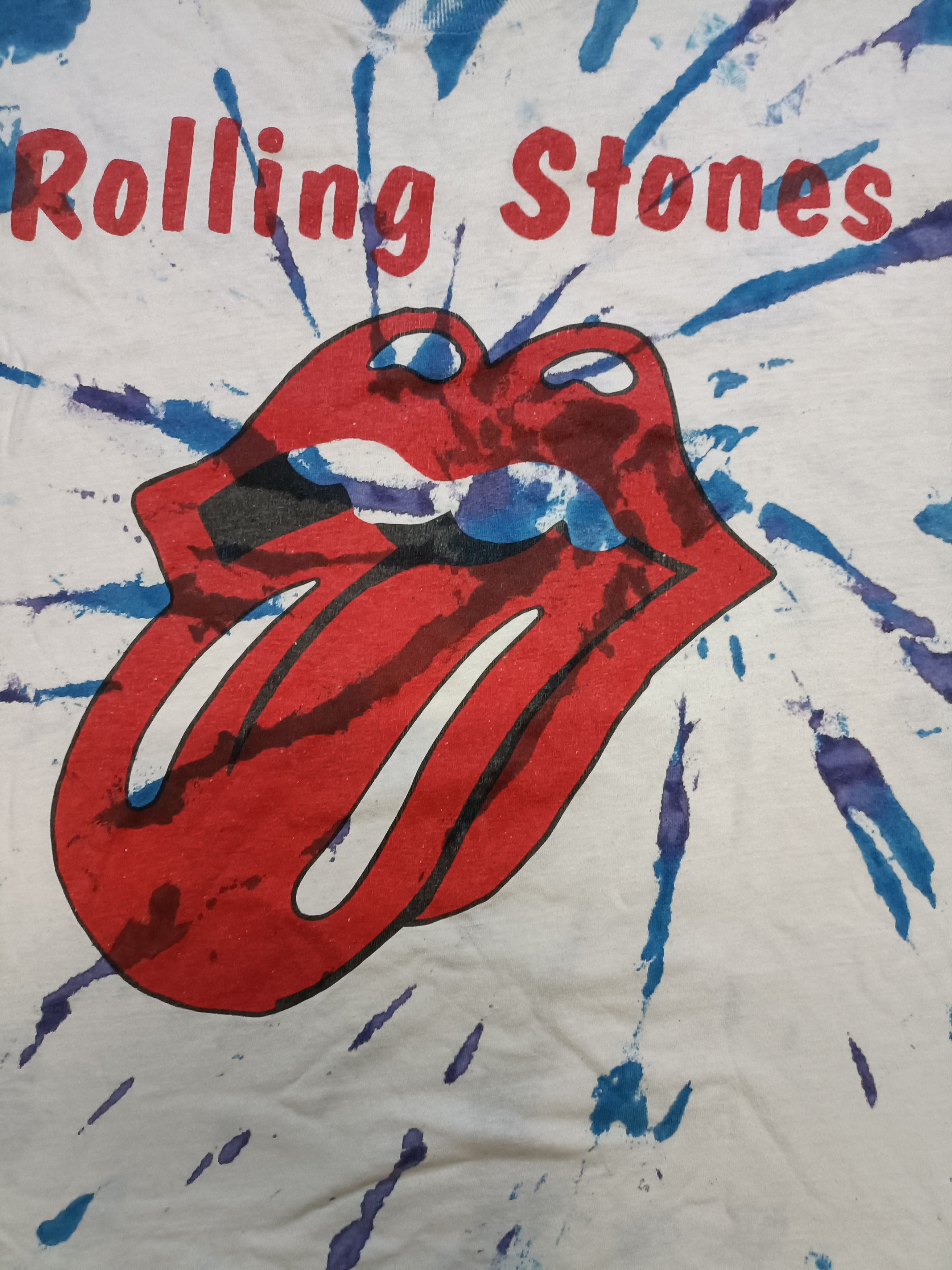 The Rolling Stones Vtg Rare 90s The Rolling Stones Voodoo Lounge tour Tye Dye Size US XL / EU 56 / 4 - 3 Thumbnail