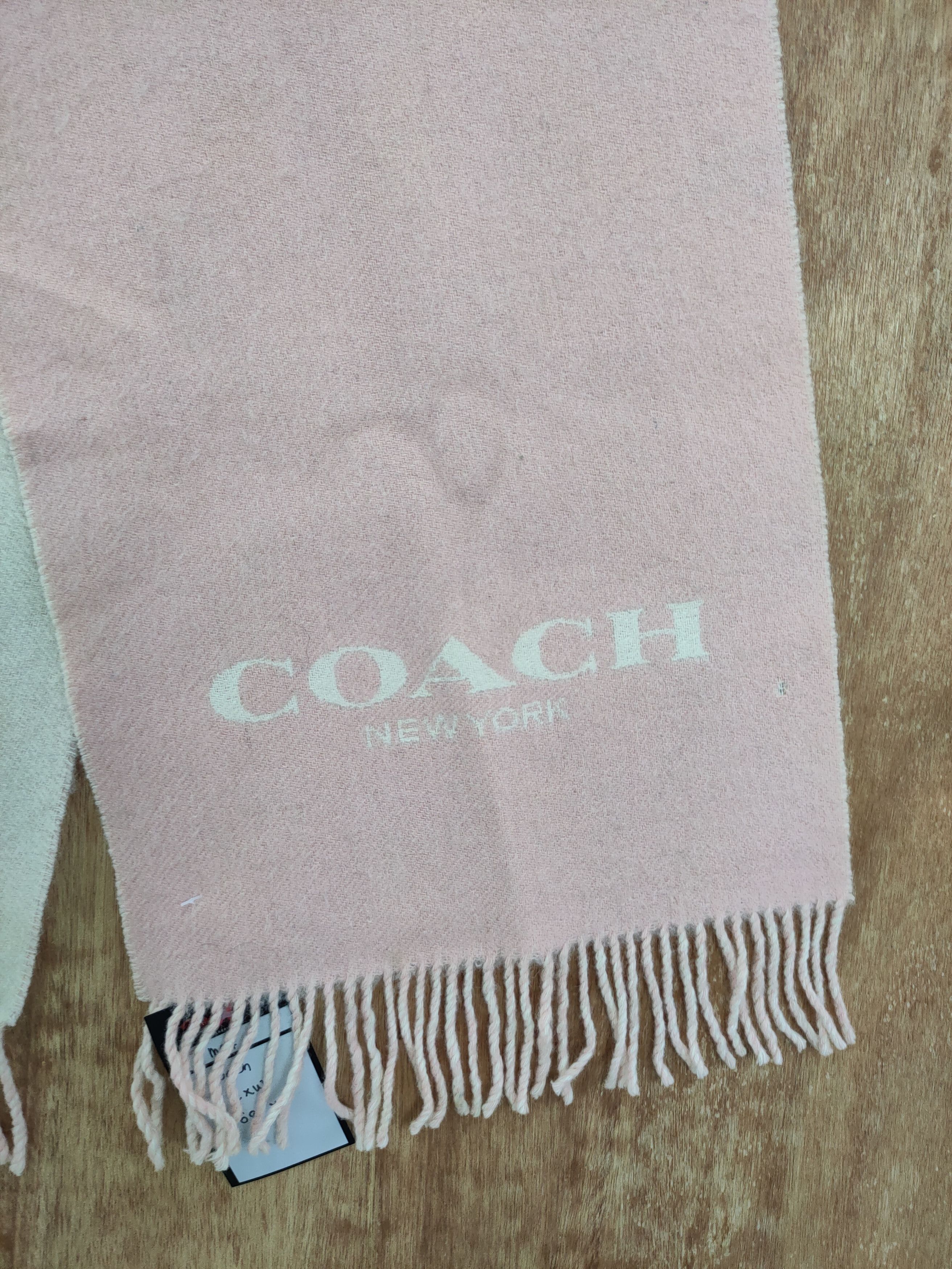 Coach coach pink muffler scarves wool #m04 Size ONE SIZE - 2 Thumbnail