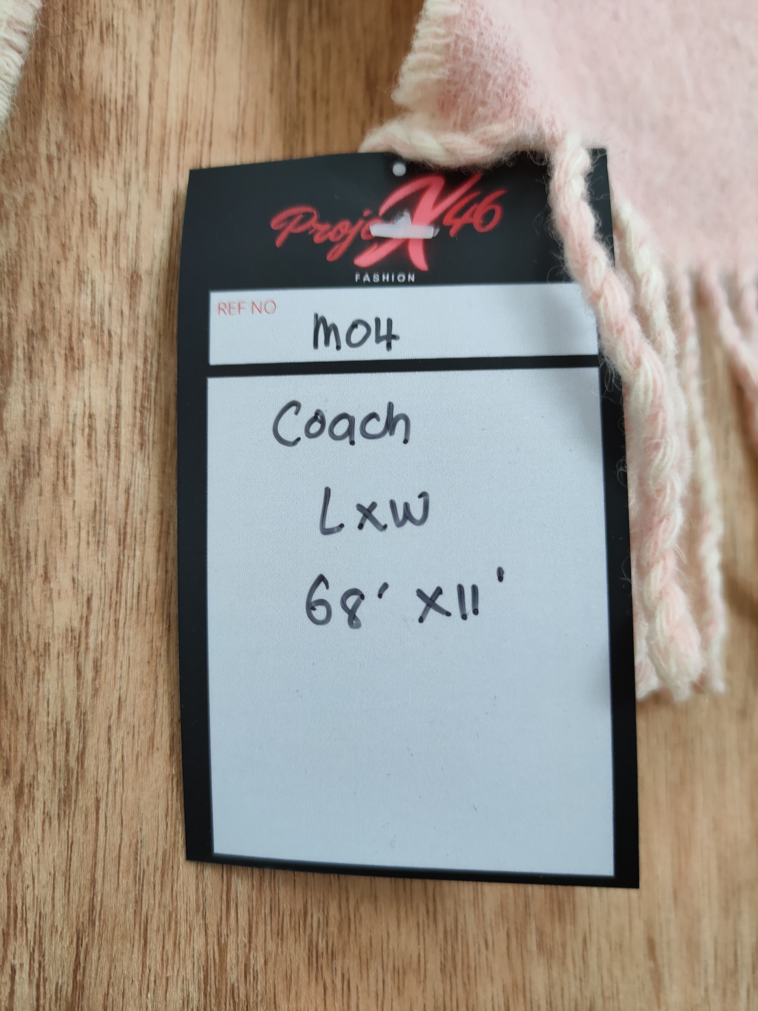 Coach coach pink muffler scarves wool #m04 Size ONE SIZE - 8 Thumbnail