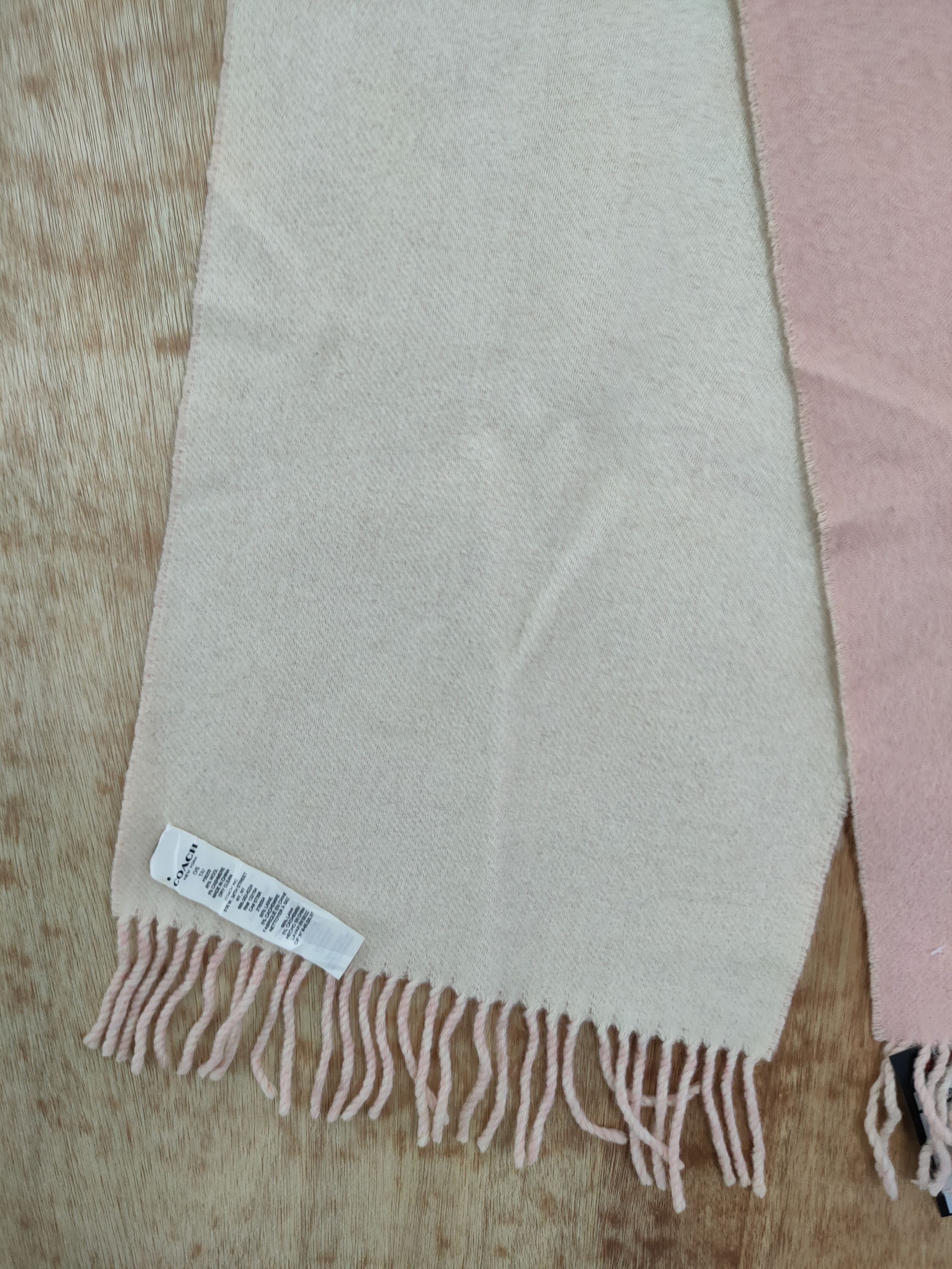 Coach coach pink muffler scarves wool #m04 Size ONE SIZE - 3 Thumbnail