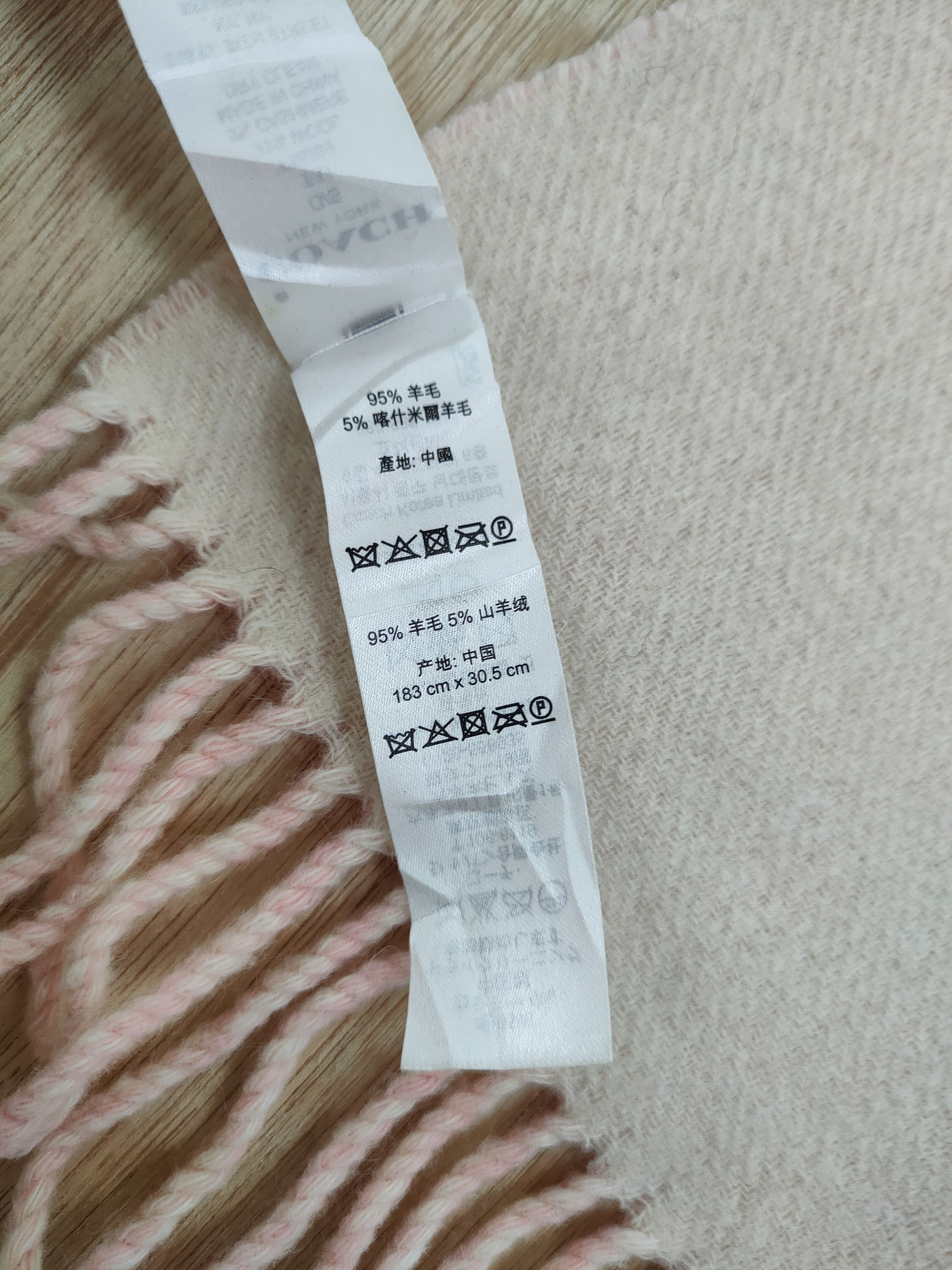Coach coach pink muffler scarves wool #m04 Size ONE SIZE - 5 Thumbnail