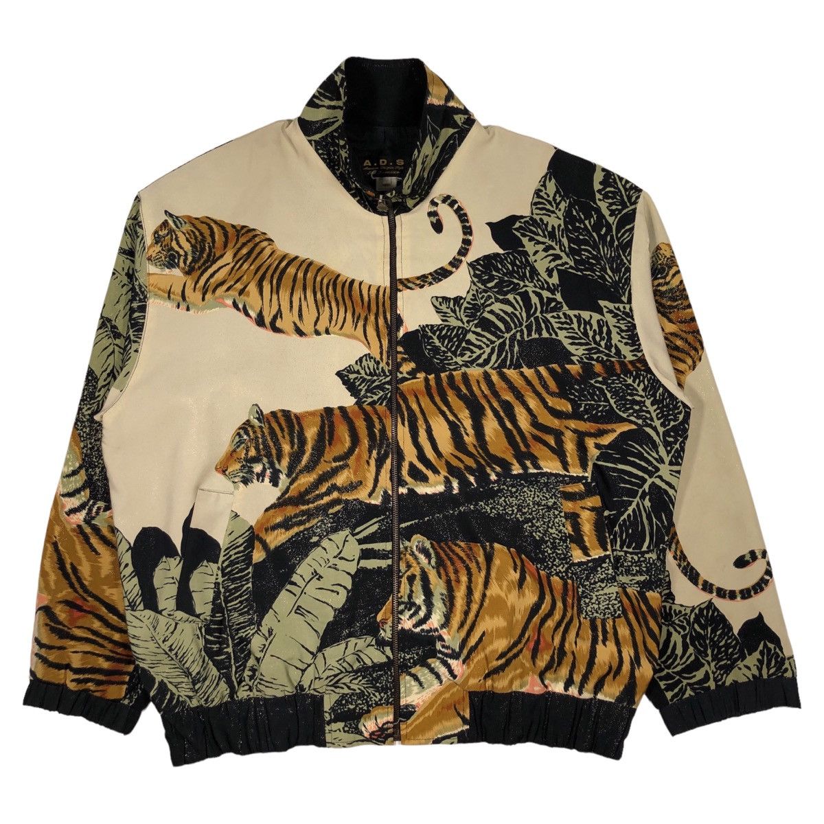 Vintage Vintage Pop Art Tiger Baroque All Overprint Jacket Size US L / EU 52-54 / 3 - 1 Thumbnail