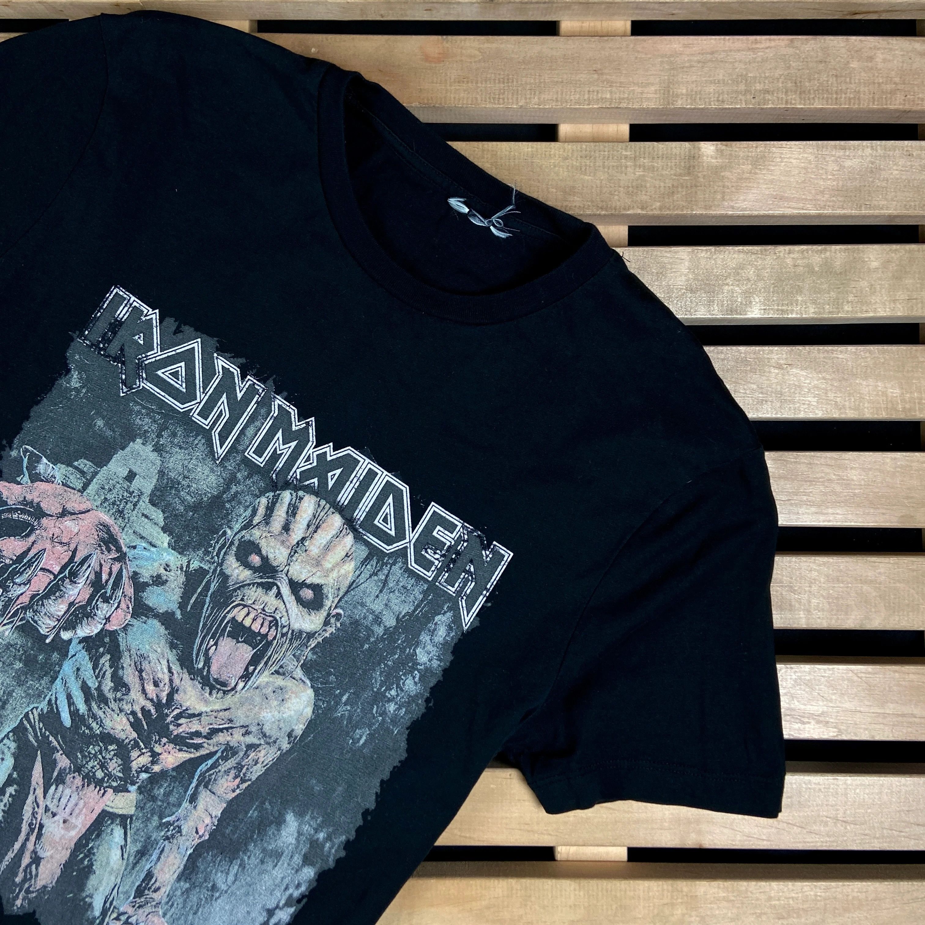 Band Tees × Iron Maiden × Vintage Mens Vintage T Shirt Iron Maiden Size S Size US S / EU 44-46 / 1 - 2 Thumbnail