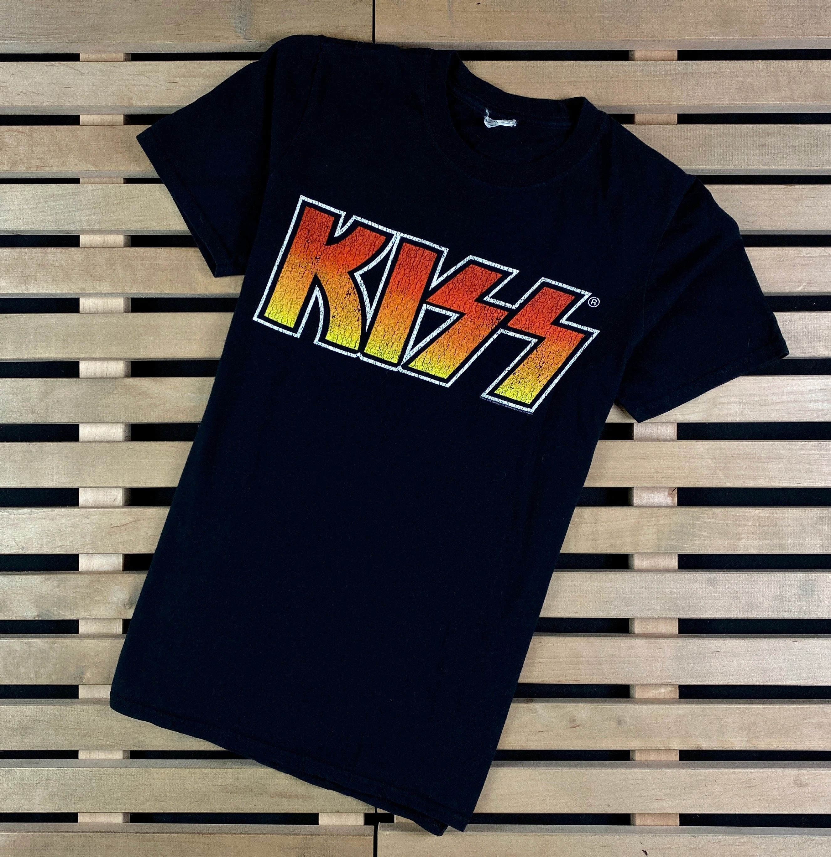 Band Tees × Vintage Mens Vintage T Shirt Kiss Size S Size US S / EU 44-46 / 1 - 1 Thumbnail