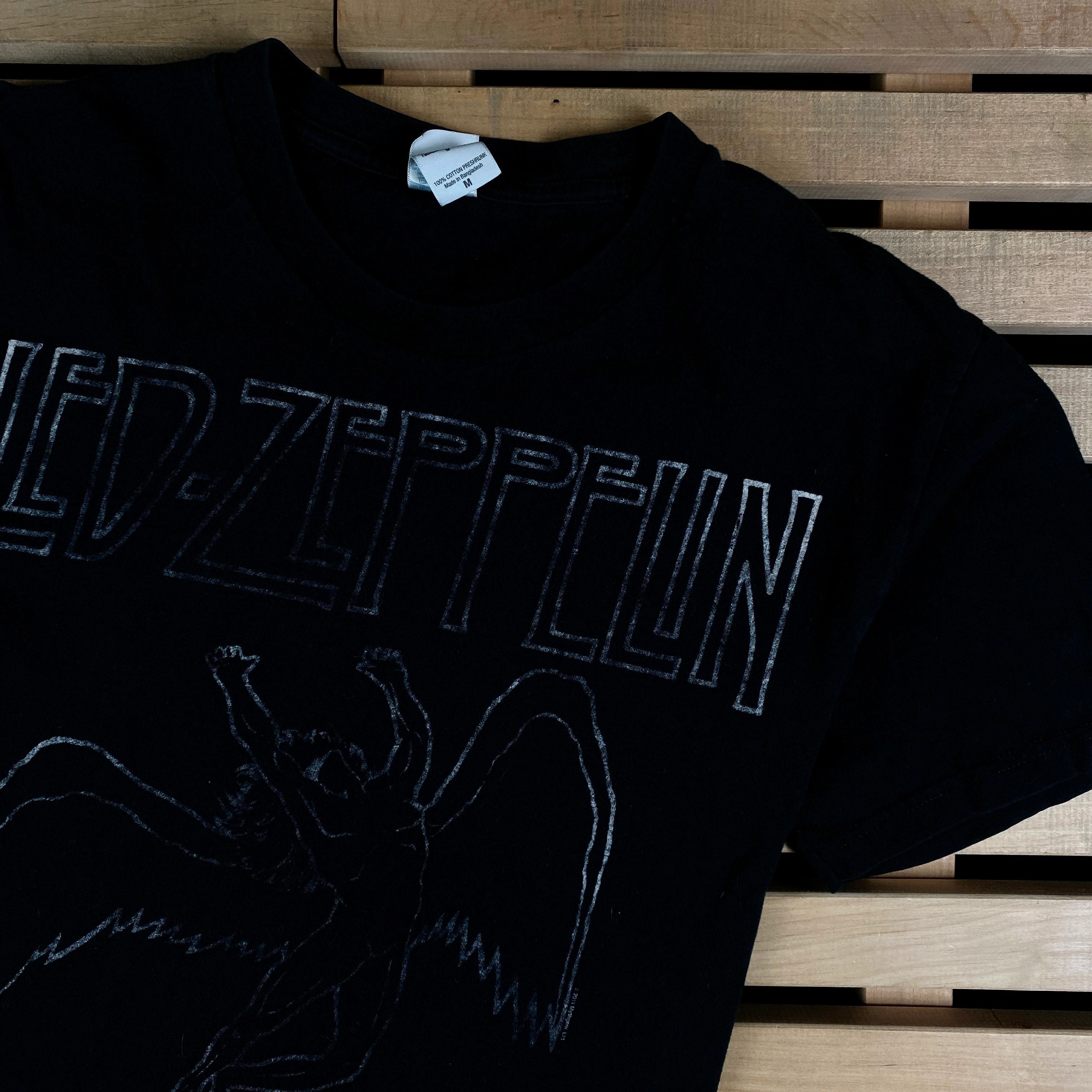 Band Tees × Led Zeppelin × Vintage Mens Vintage T Shirt Led Zeppelin Size M Size US M / EU 48-50 / 2 - 2 Thumbnail