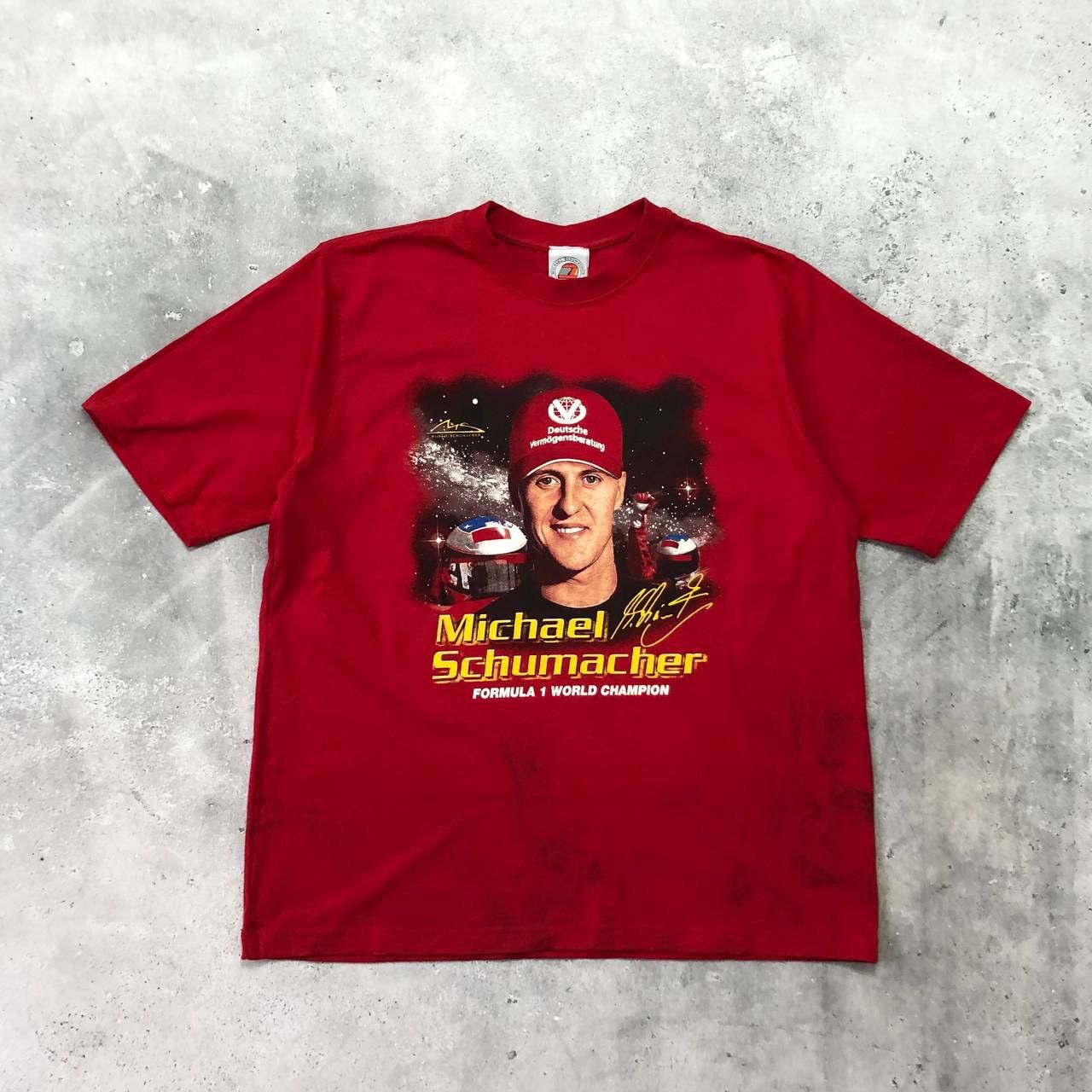 Formula 1 × Vintage Vintage Michael Schumacher F1 World Champion T Shirt Size XL Size US XL / EU 56 / 4 - 1 Thumbnail