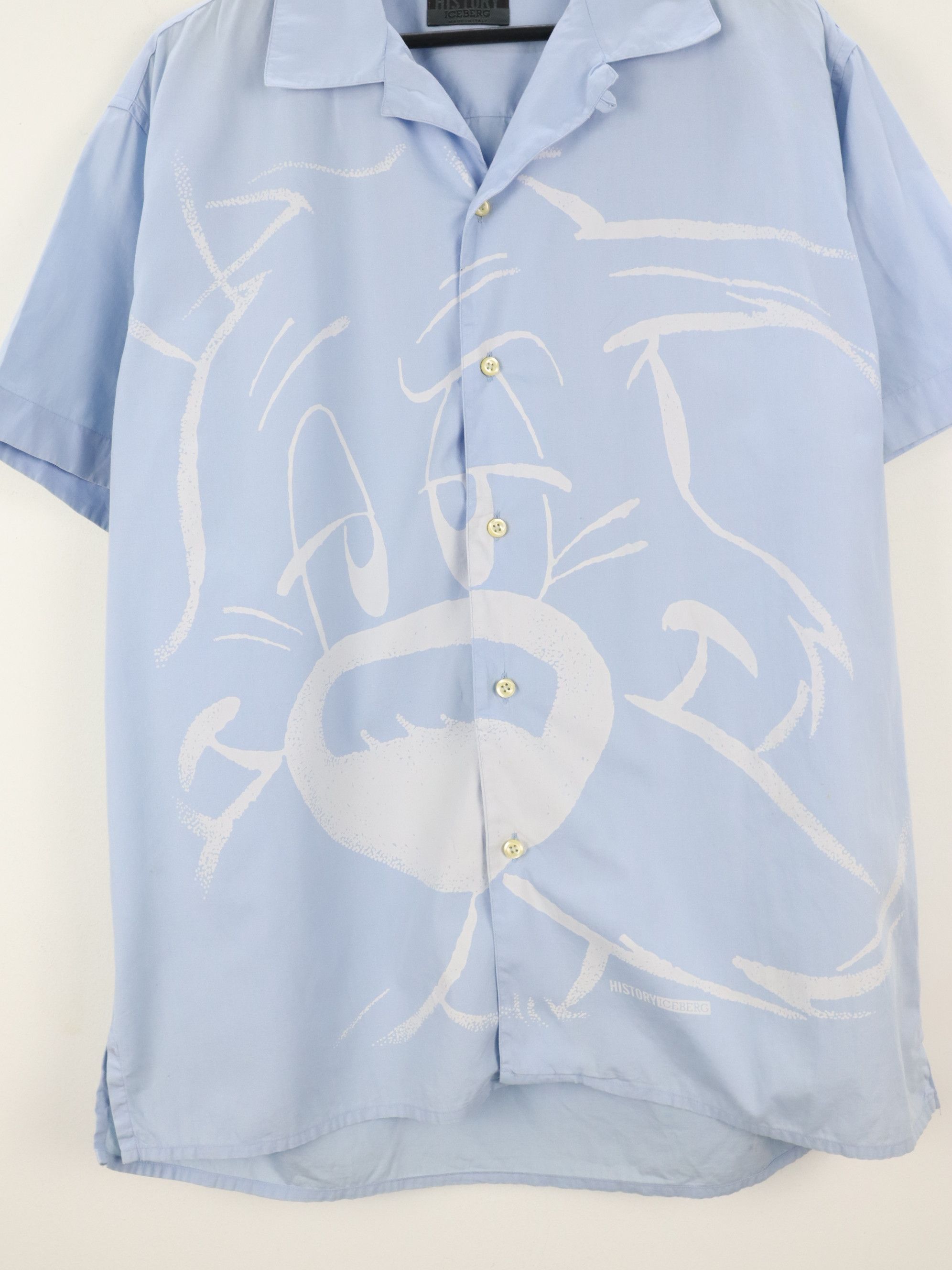 Iceberg Vtg. 90's 1999 Iceberg History Dog Goofy Pluto Idefix Shirt Size US L / EU 52-54 / 3 - 5 Thumbnail