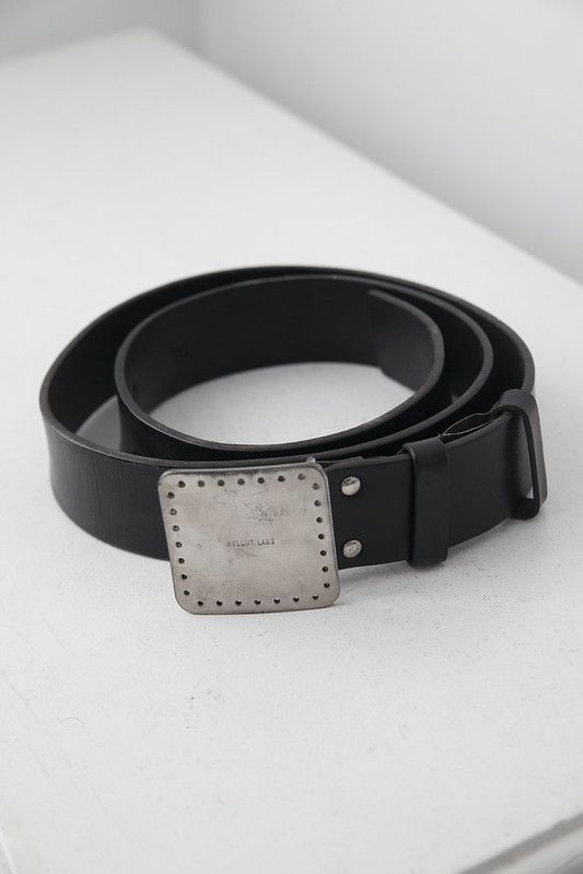 helmut lang canvas chain belt
