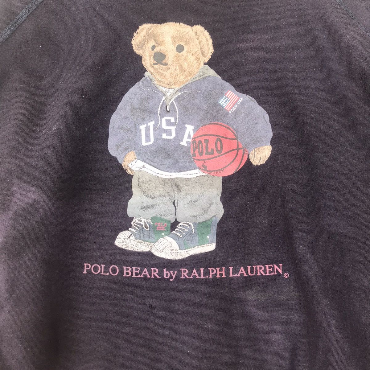 Polo Ralph Lauren × Vintage Vintage Polo Bear Ralph Lauren Big Logo Sweatshirt Size US M / EU 48-50 / 2 - 6 Thumbnail