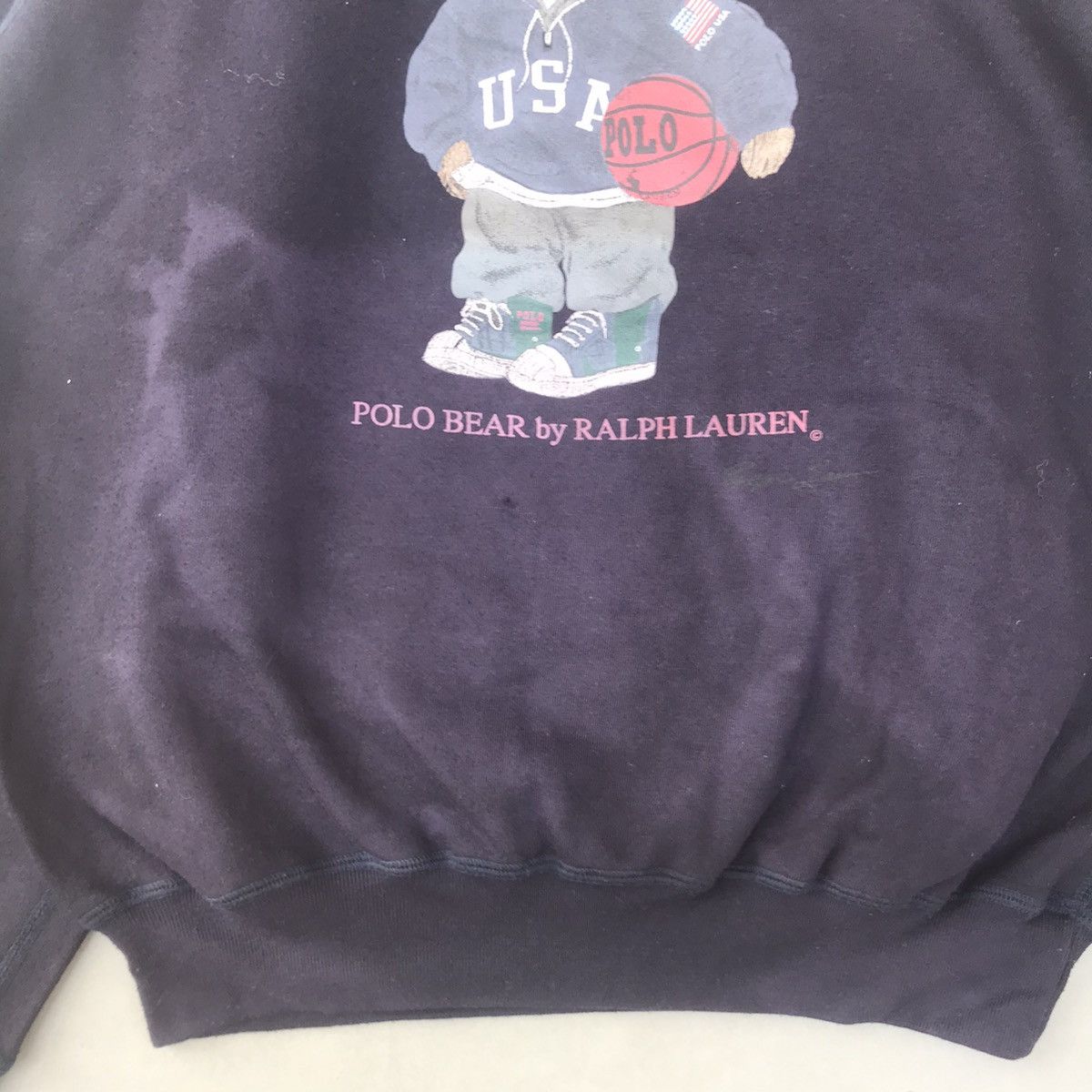 Polo Ralph Lauren × Vintage Vintage Polo Bear Ralph Lauren Big Logo Sweatshirt Size US M / EU 48-50 / 2 - 3 Thumbnail