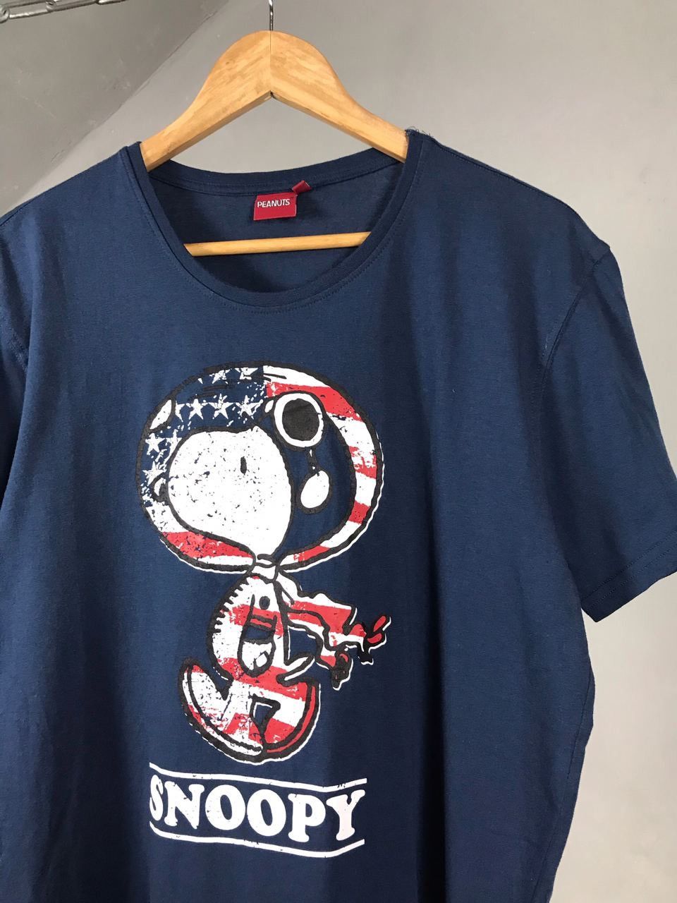 Peanuts Peanuts snoopy streetwear blue tee Size US L / EU 52-54 / 3 - 3 Thumbnail