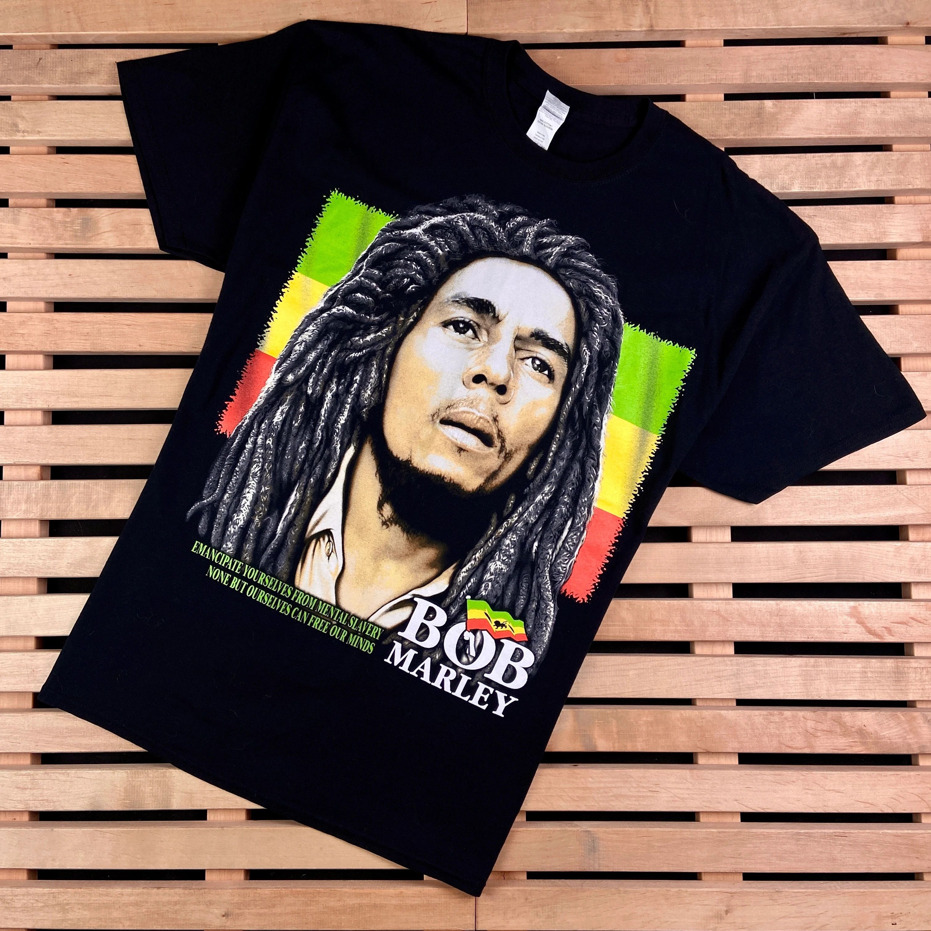 Band Tees × Bob Marley × Vintage Mens Vintage Bob Marley T Shirt Size XL Size US XL / EU 56 / 4 - 1 Thumbnail