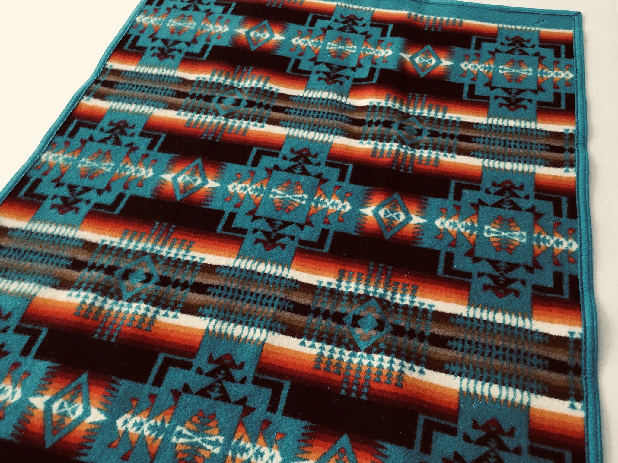 Pendleton Beaver State PENDLETON Wool Blanket 33”x43” Navajo Motif Size ONE SIZE - 16 Thumbnail