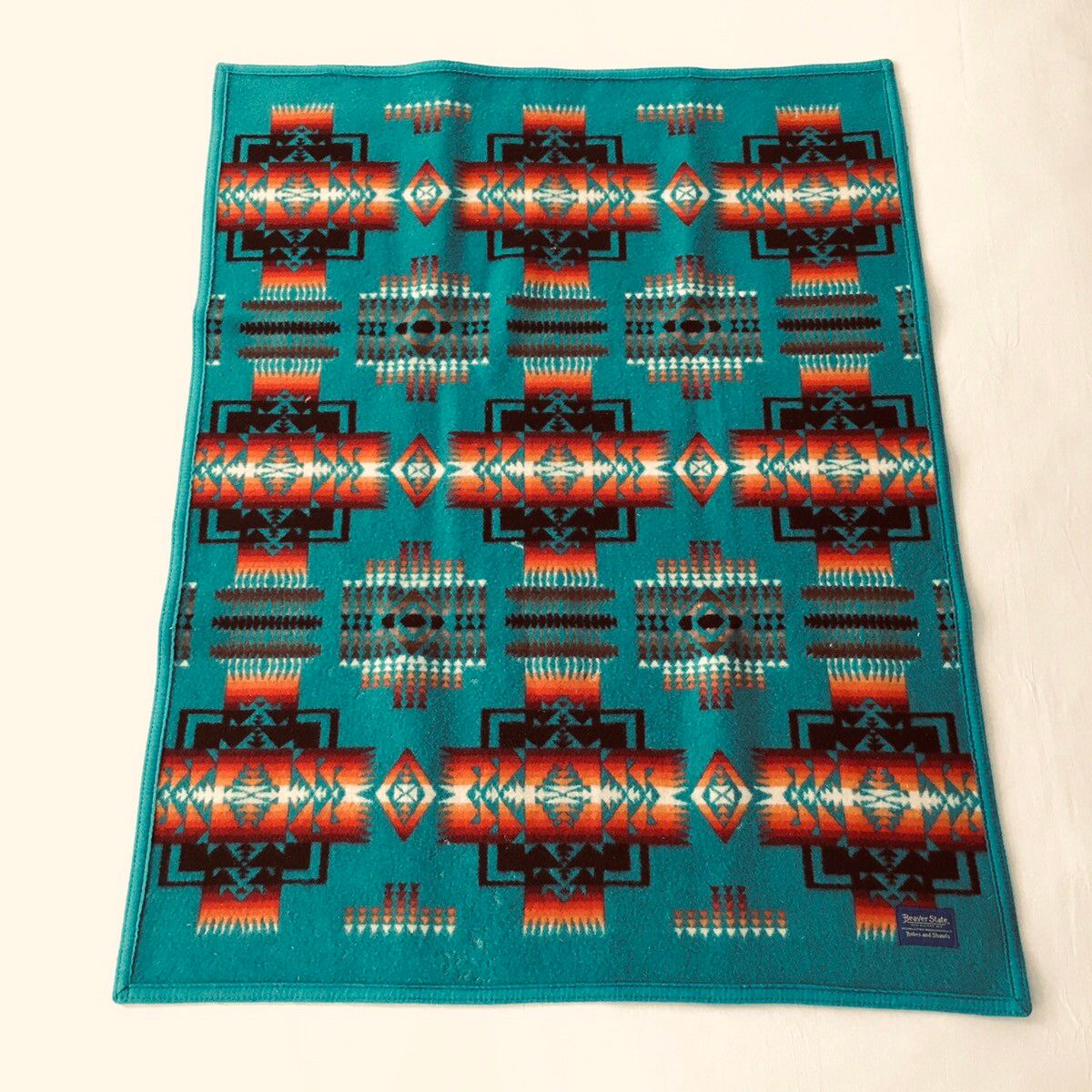 Pendleton Beaver State PENDLETON Wool Blanket 33”x43” Navajo Motif Size ONE SIZE - 1 Preview