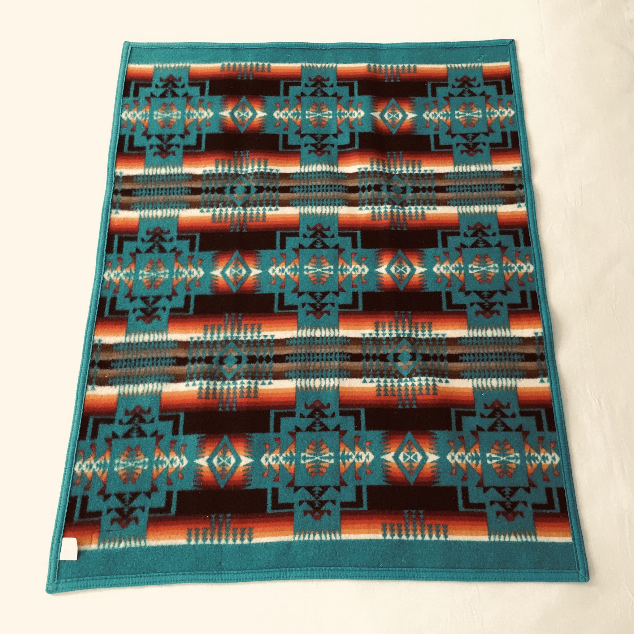 Pendleton Beaver State PENDLETON Wool Blanket 33”x43” Navajo Motif Size ONE SIZE - 11 Thumbnail