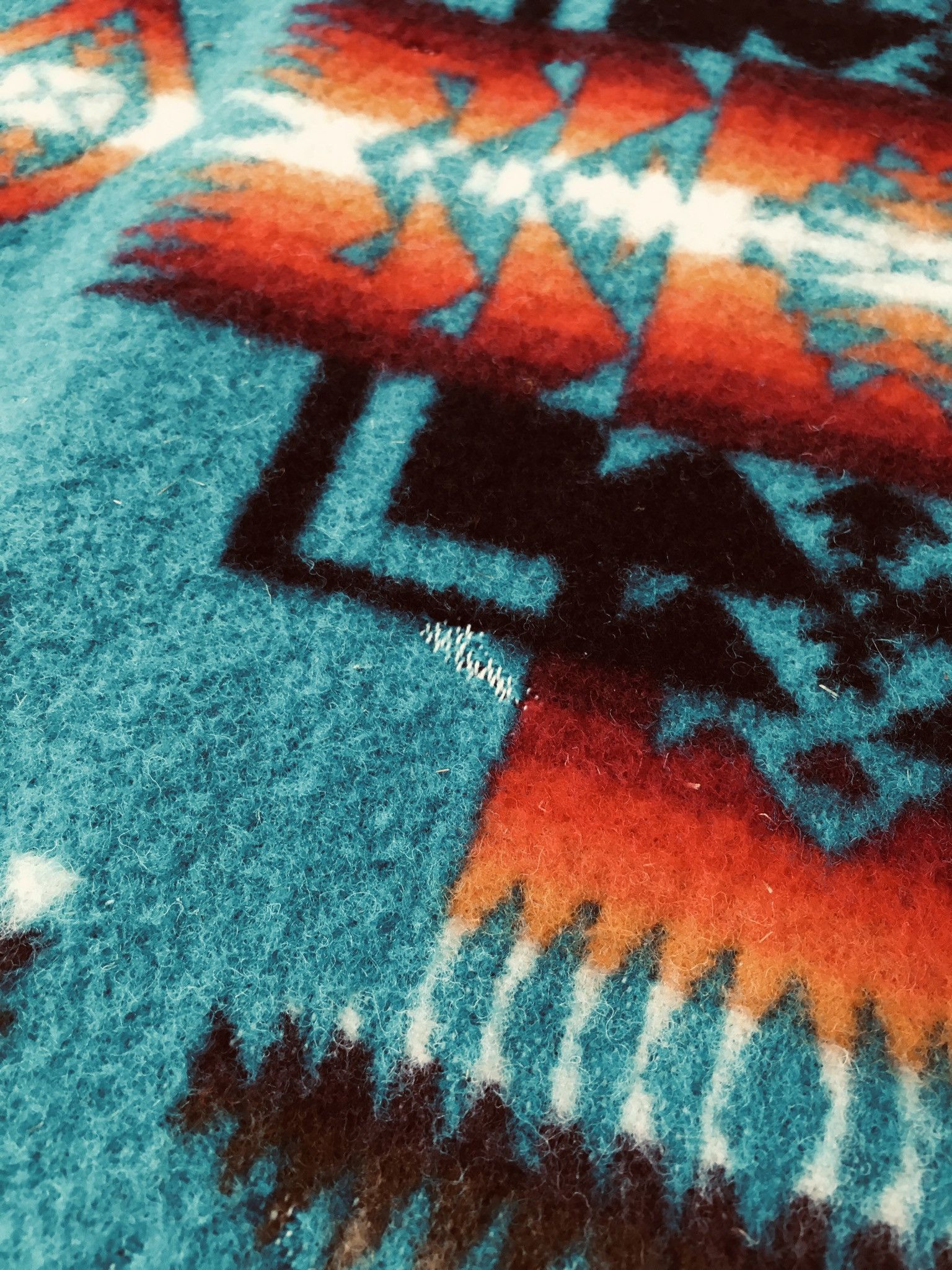 Pendleton Beaver State PENDLETON Wool Blanket 33”x43” Navajo Motif Size ONE SIZE - 9 Thumbnail